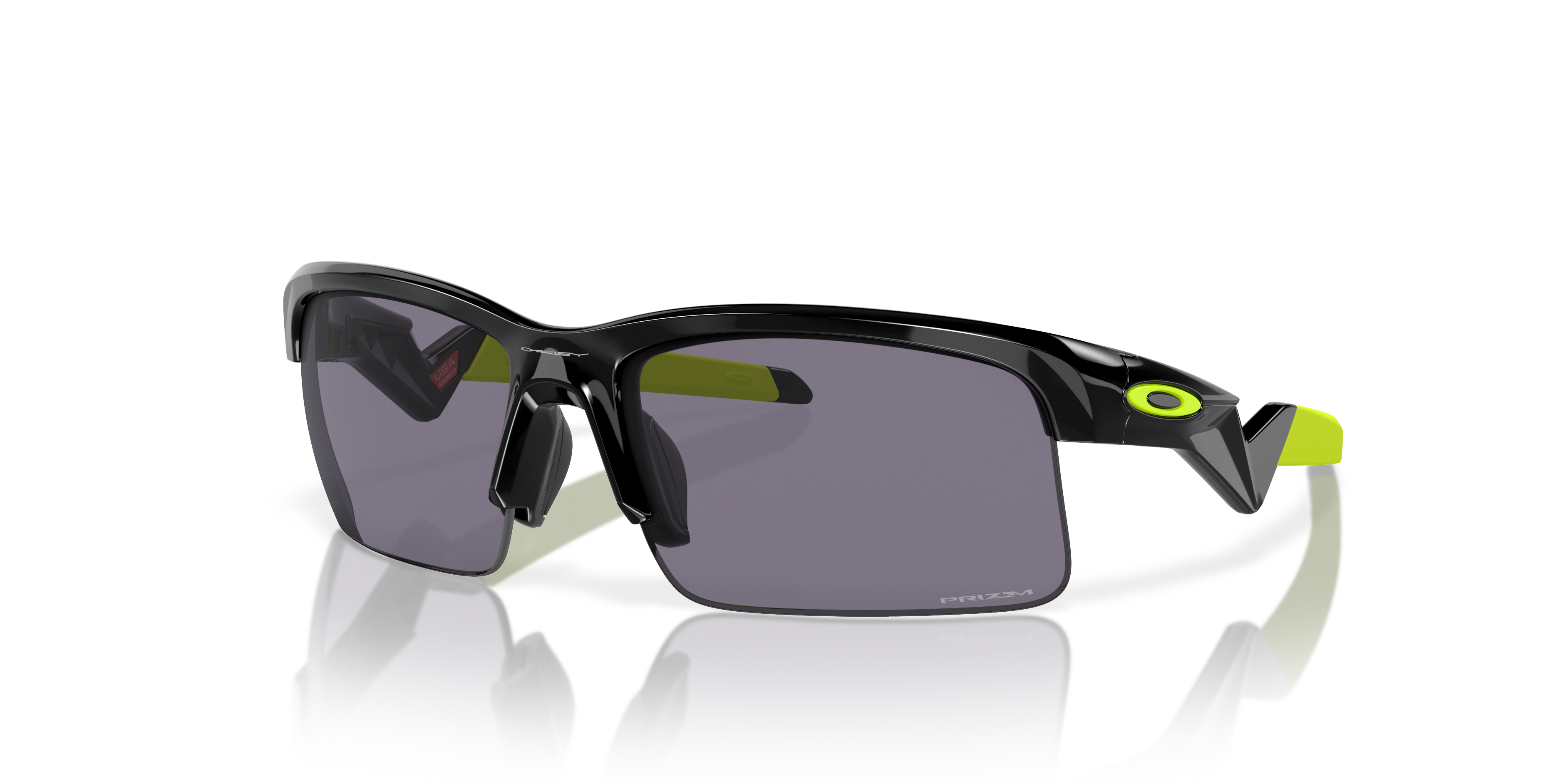 Oakley OJ9013 Capacitor (Youth Fit) Rectangle Kids Sunglasses - Polished Black