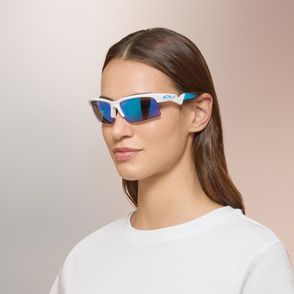 Oakley OJ9013 Capacitor (Youth Fit) Rectangle Kids Sunglasses - Polished White