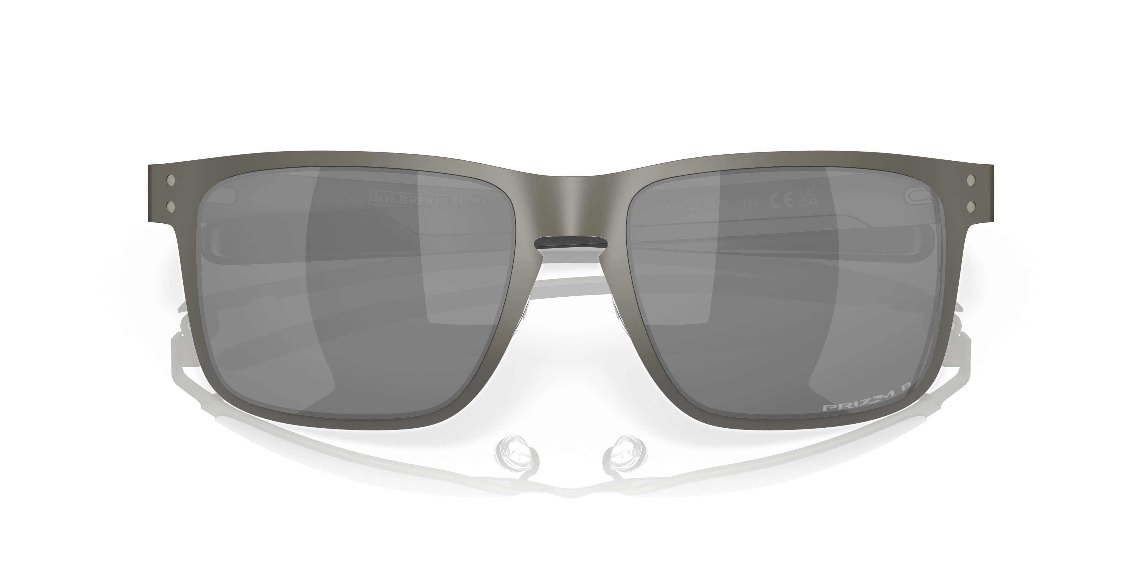 Oakley OO4123 Holbrook Metal Square Sunglasses - Matte Gunmetal