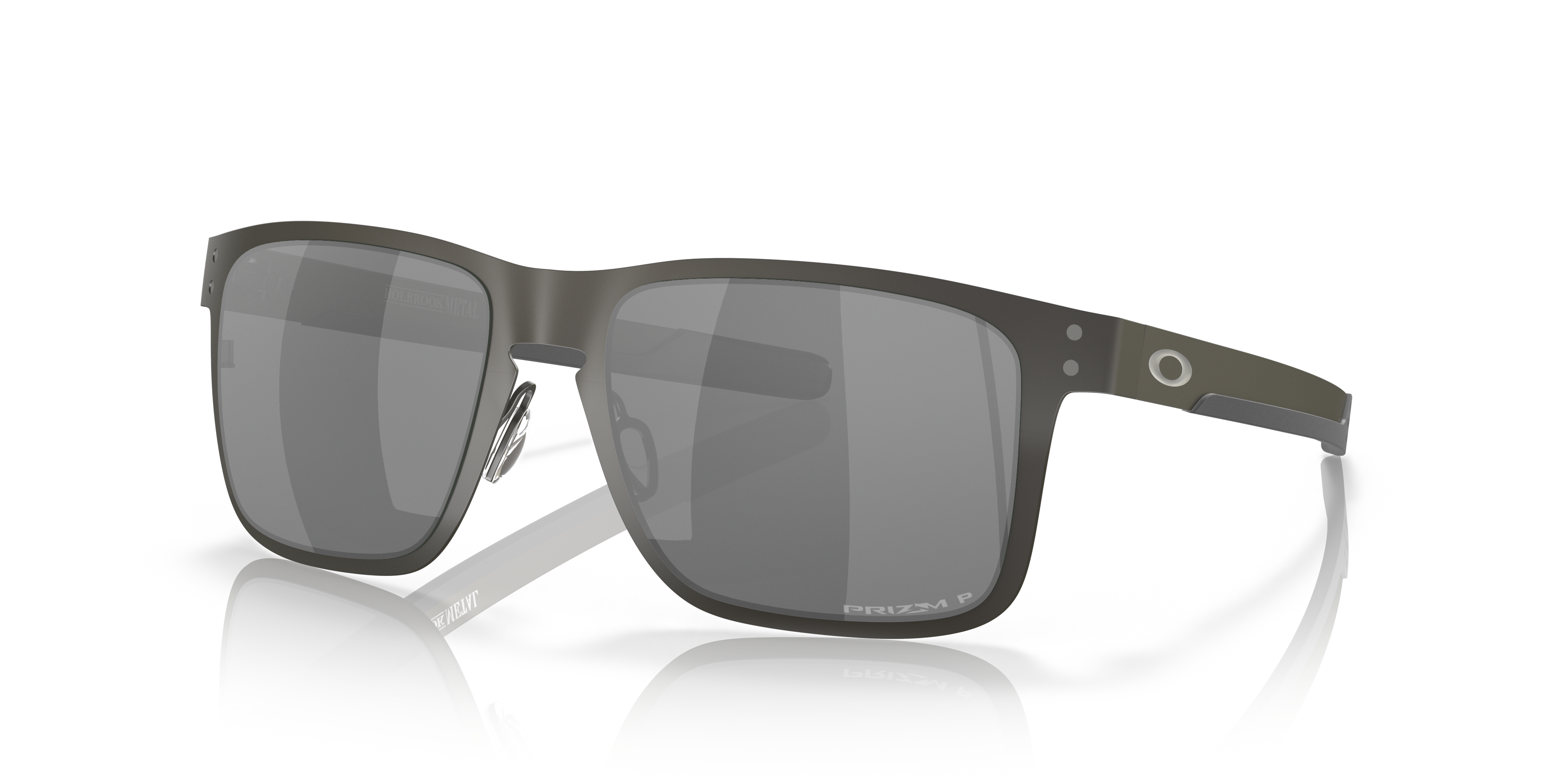 Oakley OO4123 Holbrook Metal Square Sunglasses - Matte Gunmetal