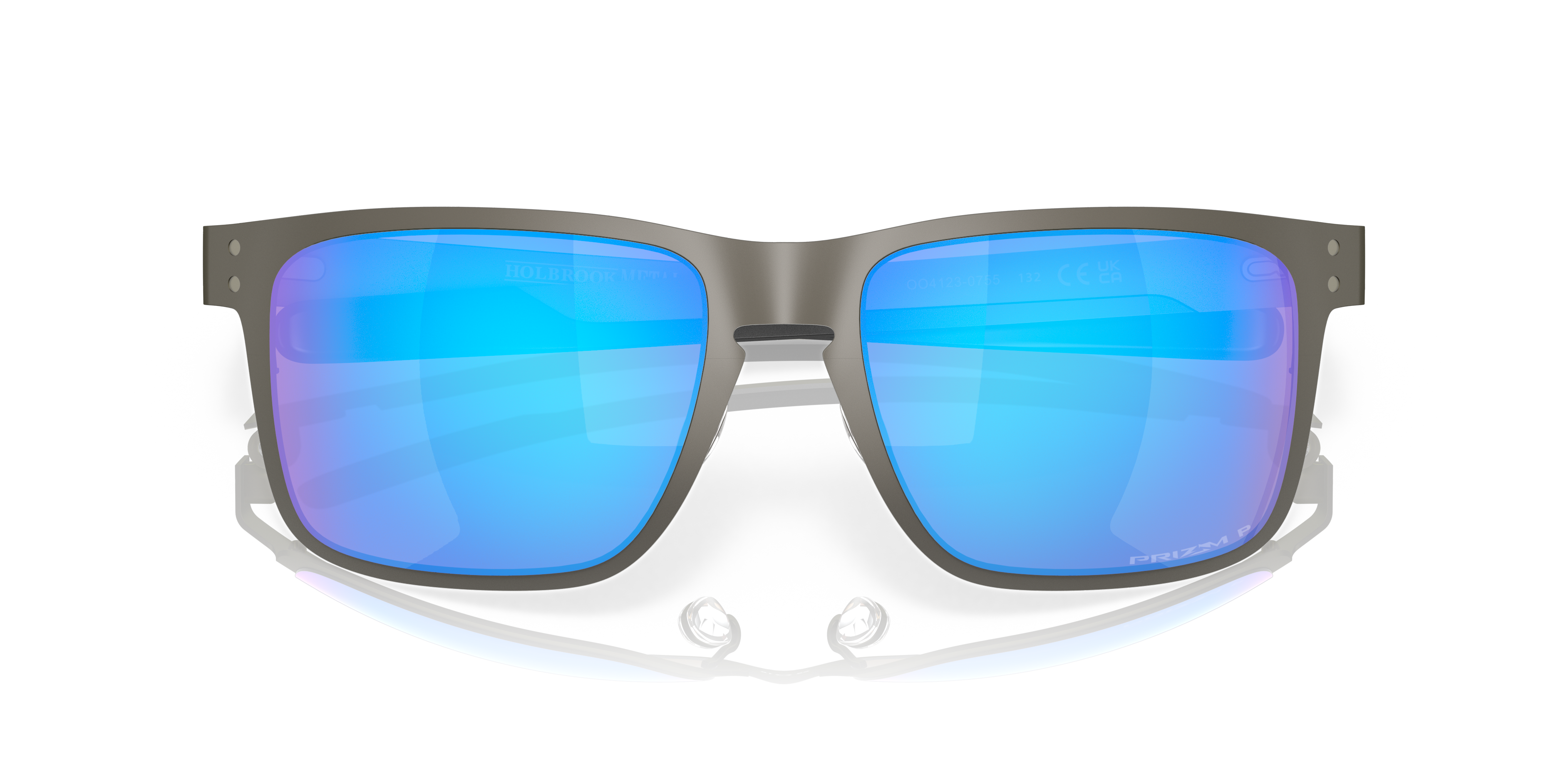 Oakley OO4123 Holbrook Metal Square Sunglasses - Matte Gunmetal