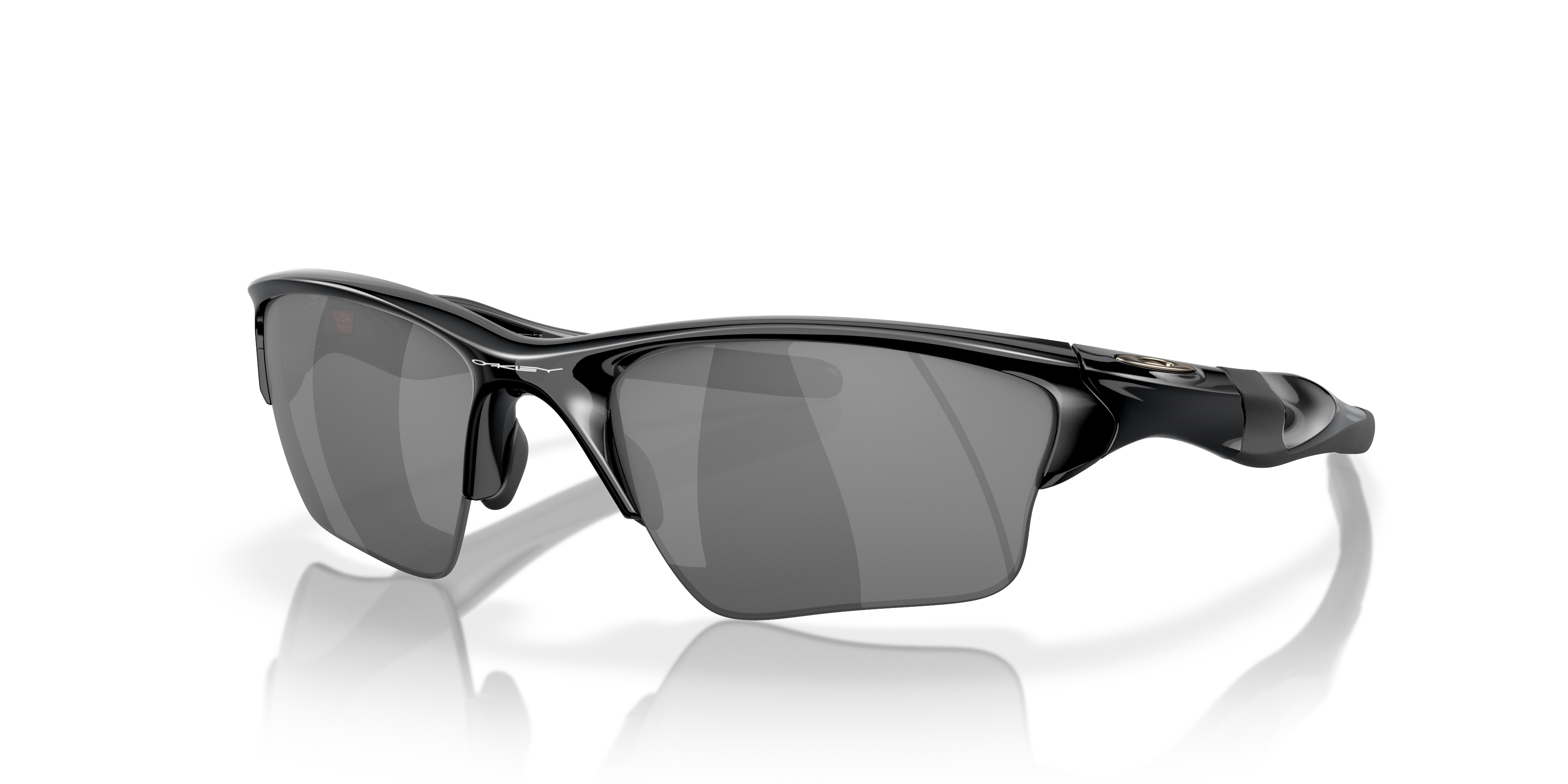 Oakley OO9154 Half Jacket 2.0 XL Rectangle Sunglasses - Polished Black