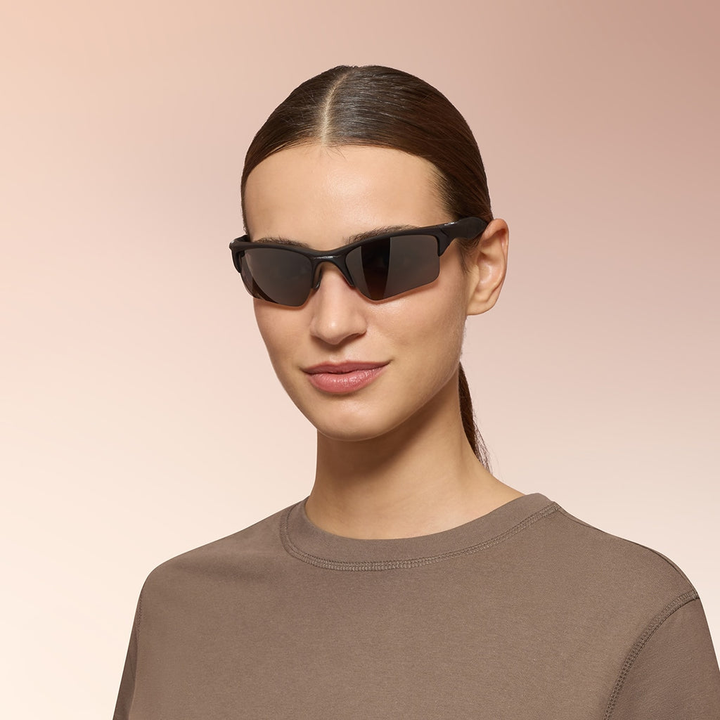 Oakley OO9154 Half Jacket 2.0 XL Rectangle Sunglasses - Matte Black