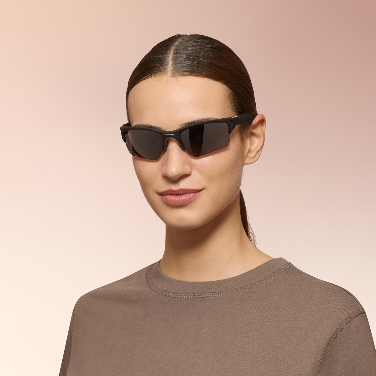 Oakley OO9154 Half Jacket 2.0 XL Rectangle Sunglasses - Polished Black