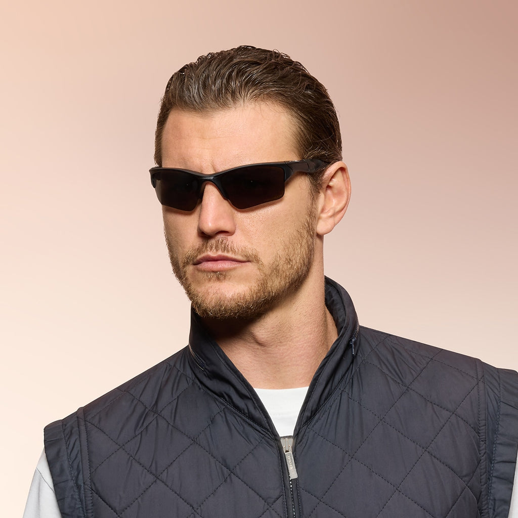 Oakley OO9154 Half Jacket 2.0 XL Rectangle Sunglasses - Polished Black