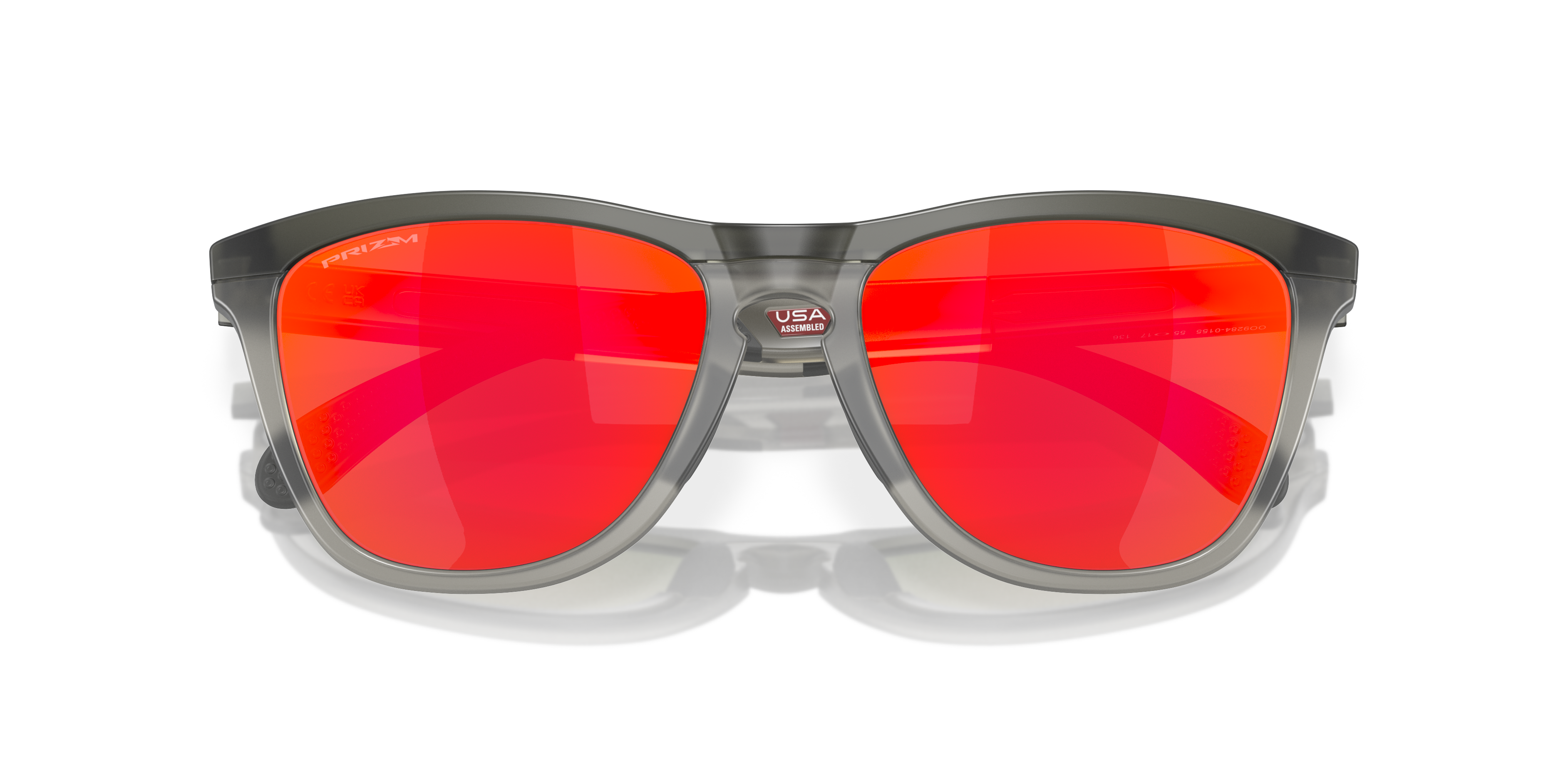 Oakley OO9284 Frogskins Range Round Sunglasses - Matte Grey Smoke Grey Ink