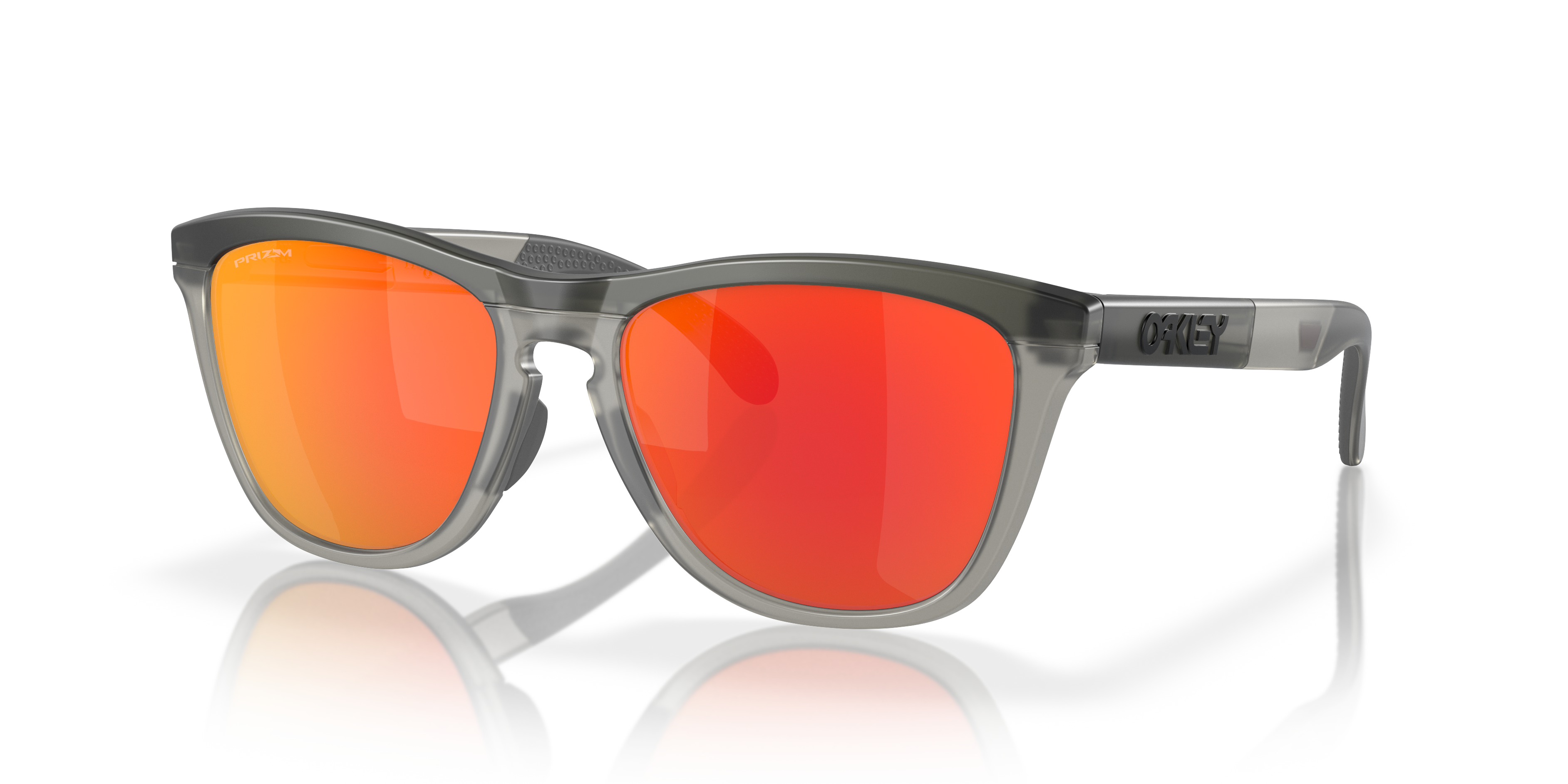 Oakley OO9284 Frogskins Range Round Sunglasses - Matte Grey Smoke Grey Ink