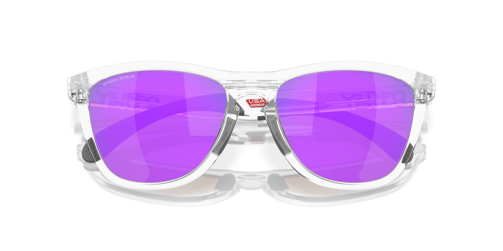 Oakley OO9284 Frogskins Range Round Sunglasses - Matte Grey Smoke Grey Ink