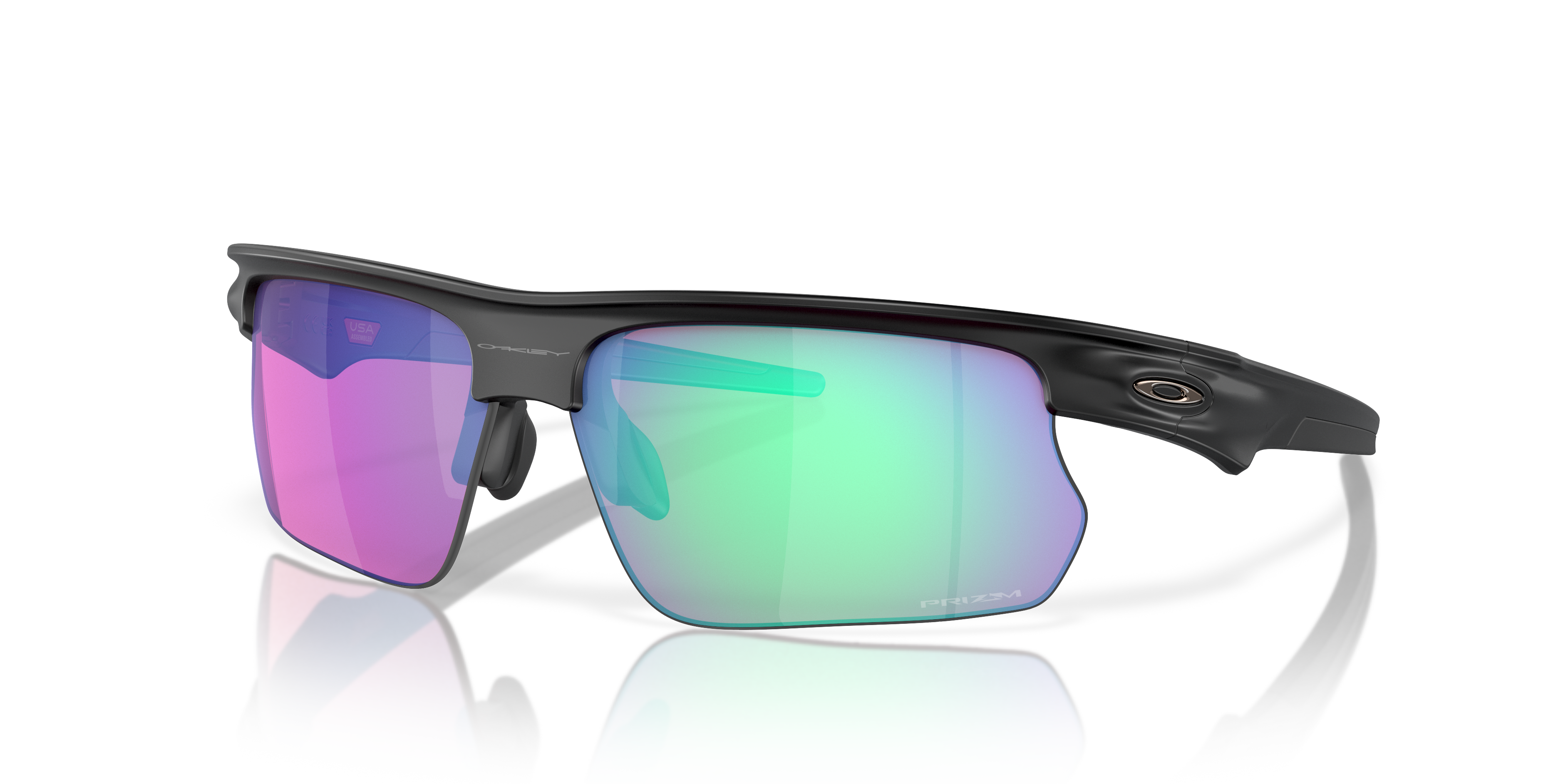 Oakley OO9400 BiSphaera Rectangle Sunglasses - Matte Carbon