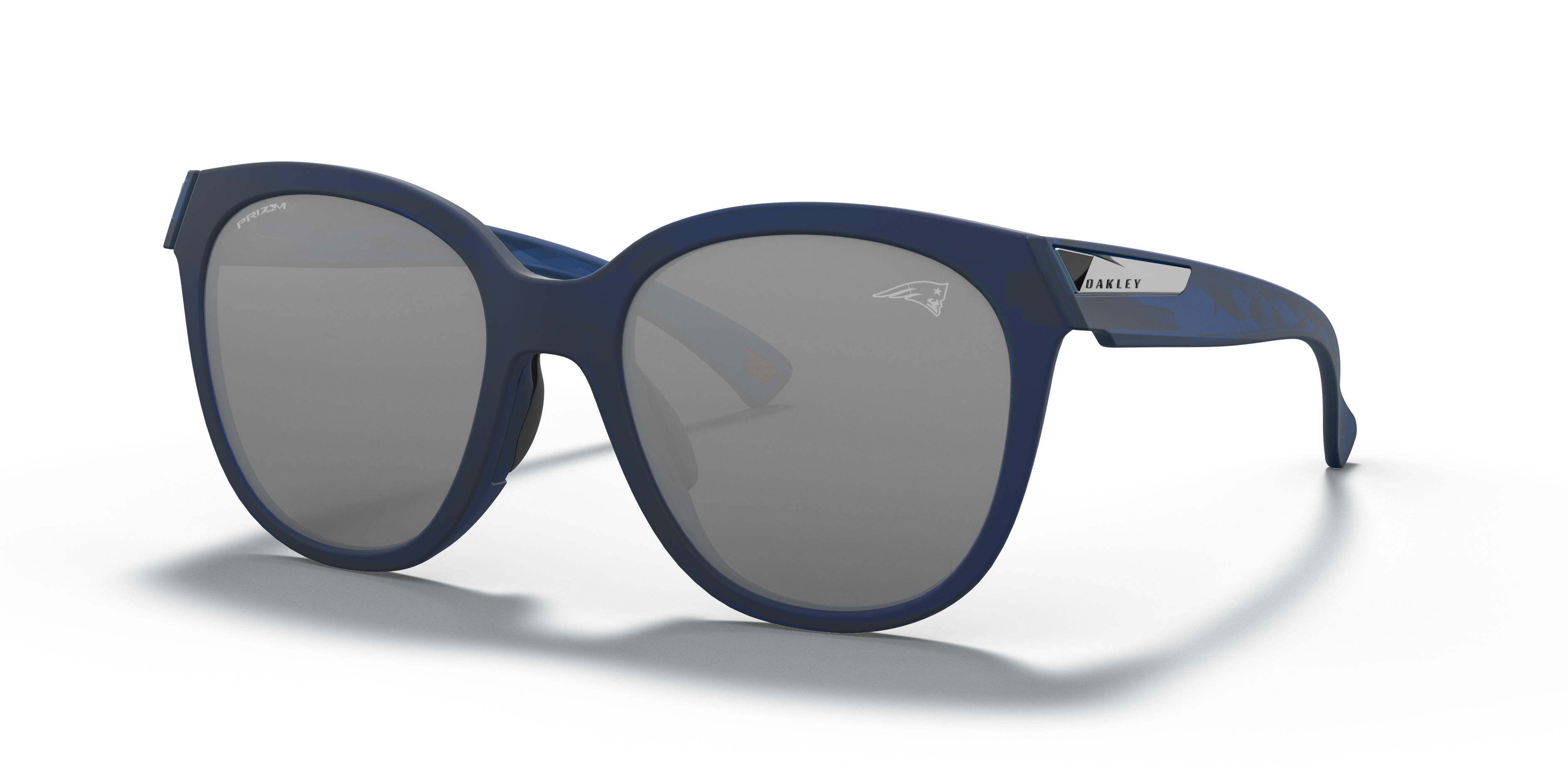 Oakley OO9433 New England Patriots Low Key Round Sunglasses