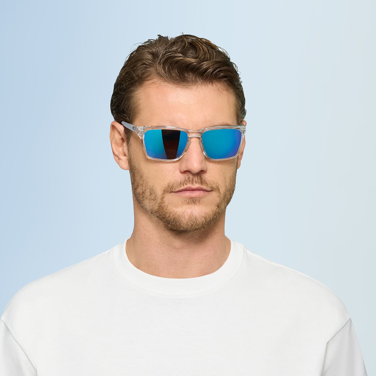 Oakley OO9448 Sylas Rectangle Sunglasses - Polished Clear