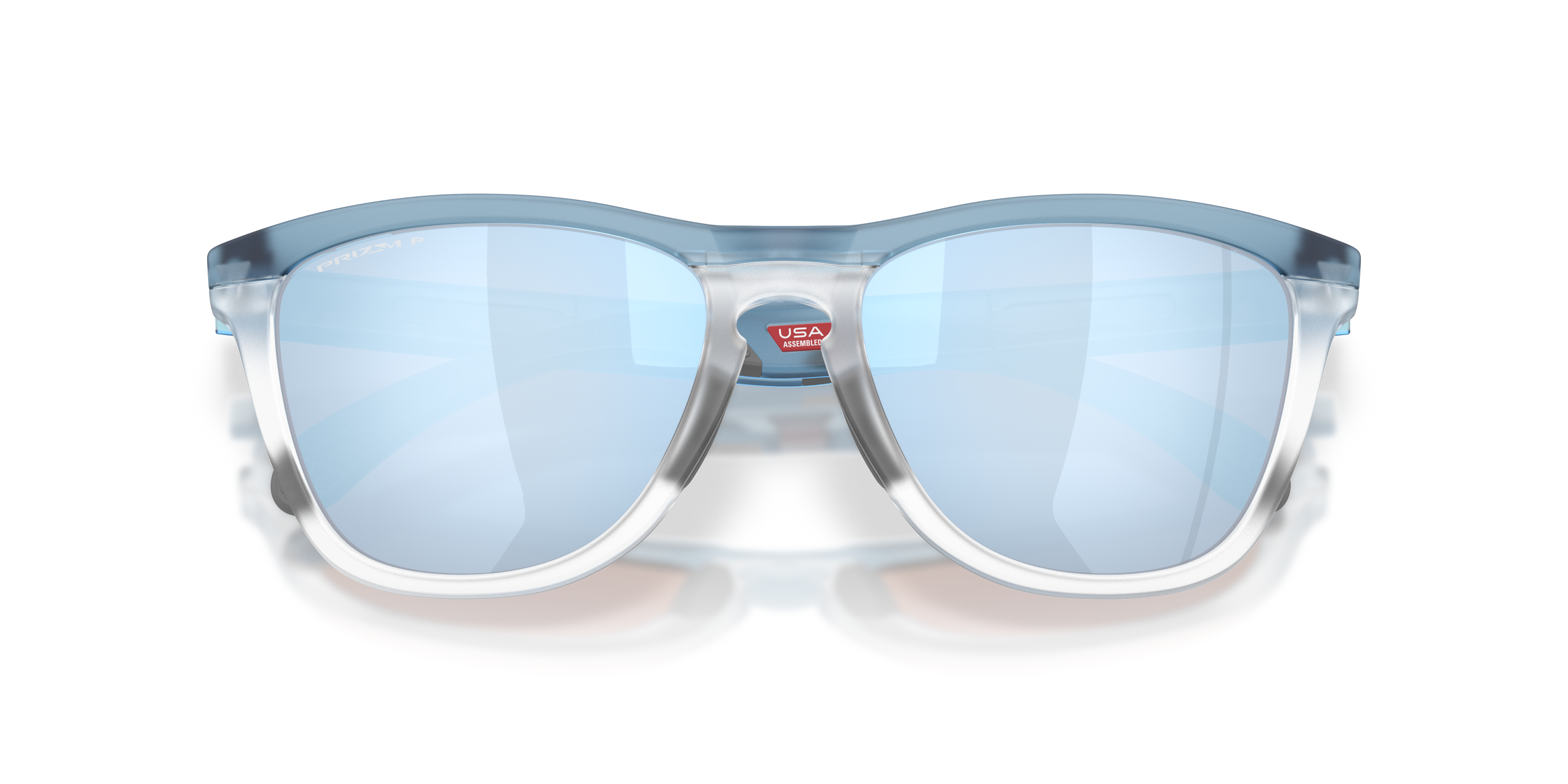 Oakley OO9503 Frogskins Range XL Round Sunglasses - Transparent Stonewash Clear