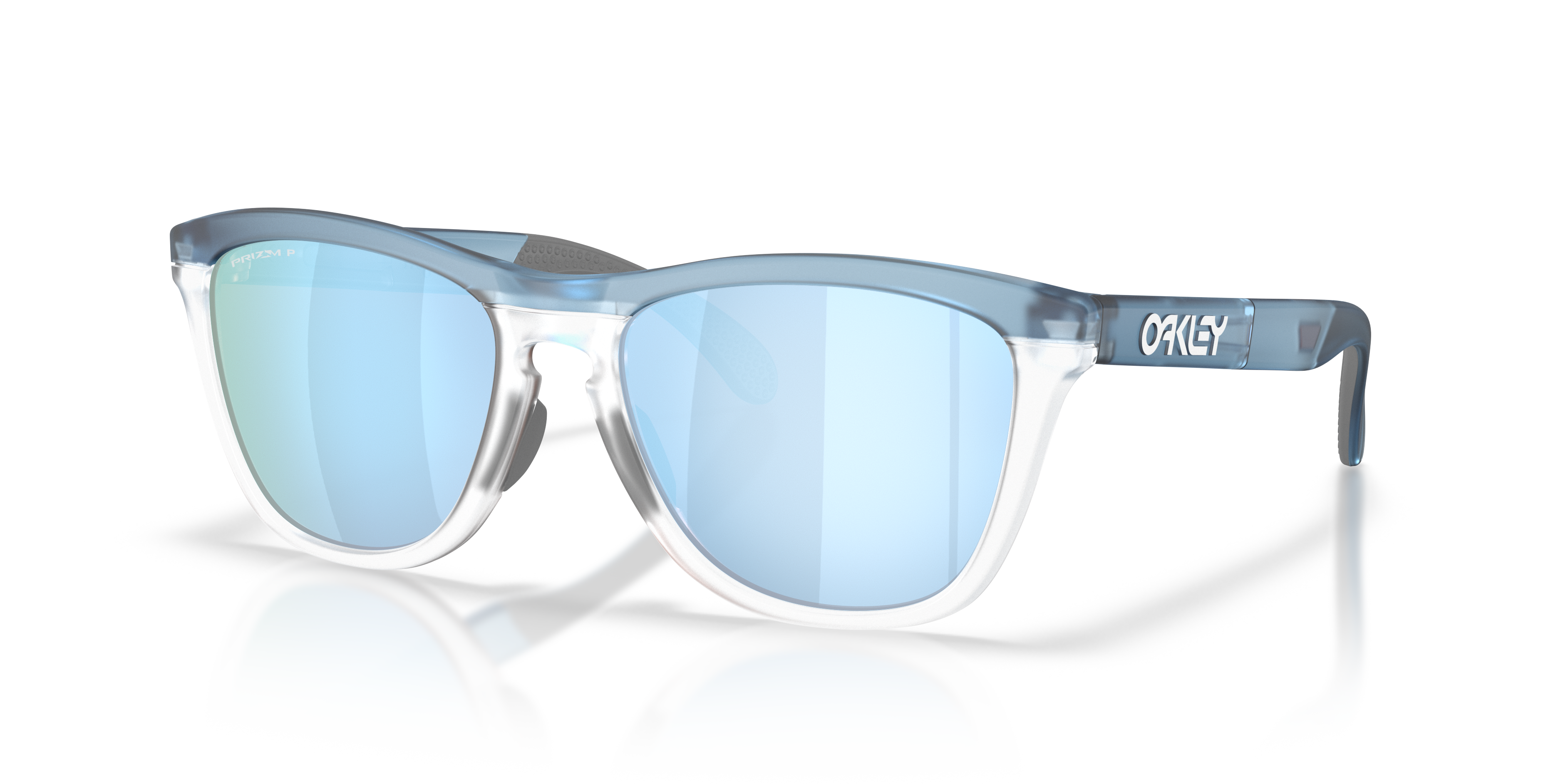 Oakley OO9503 Frogskins Range XL Round Sunglasses - Transparent Stonewash Clear