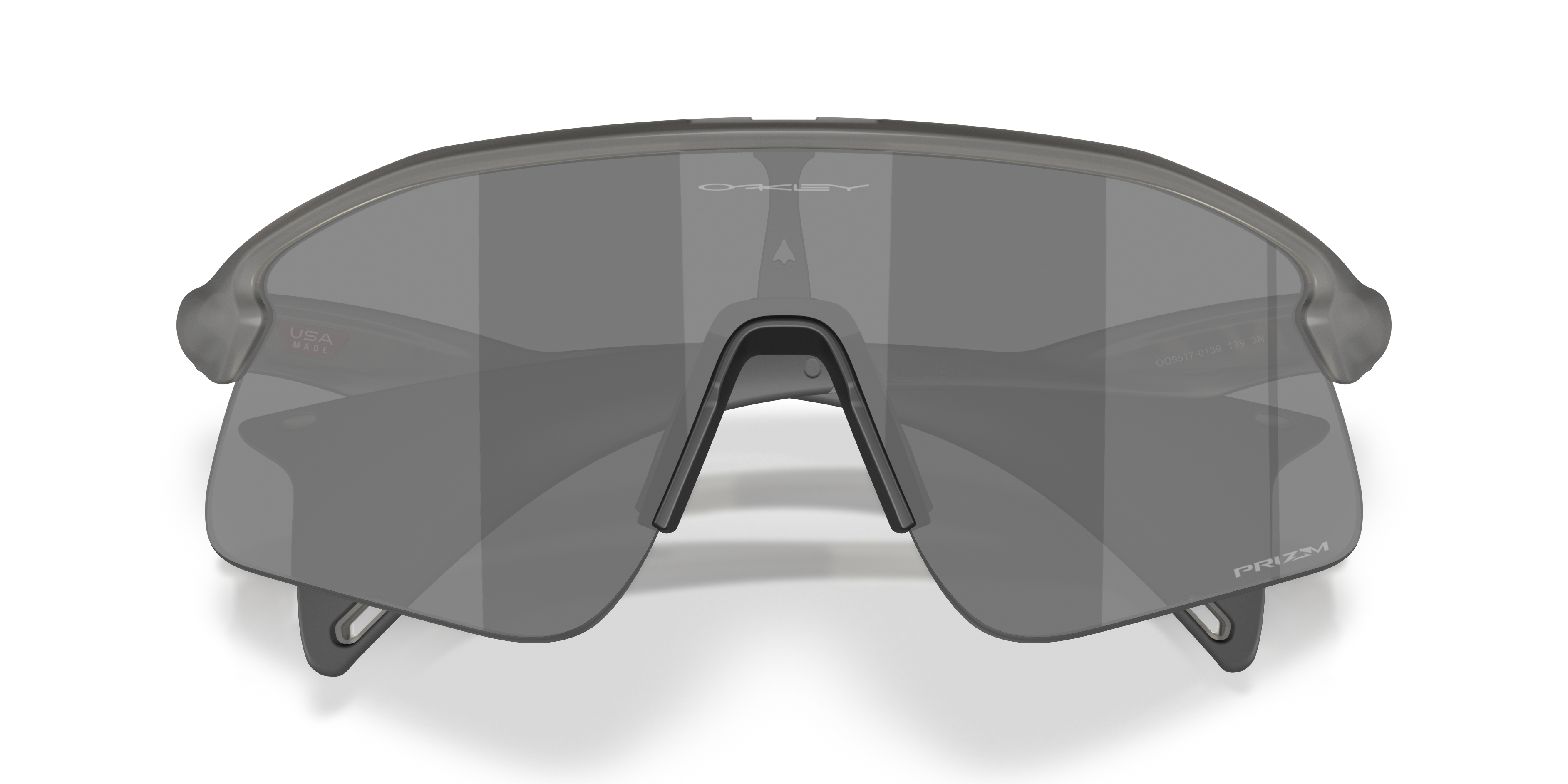 Oakley OO9517 Stunt Devil Rectangle Sunglasses - Grey Smoke