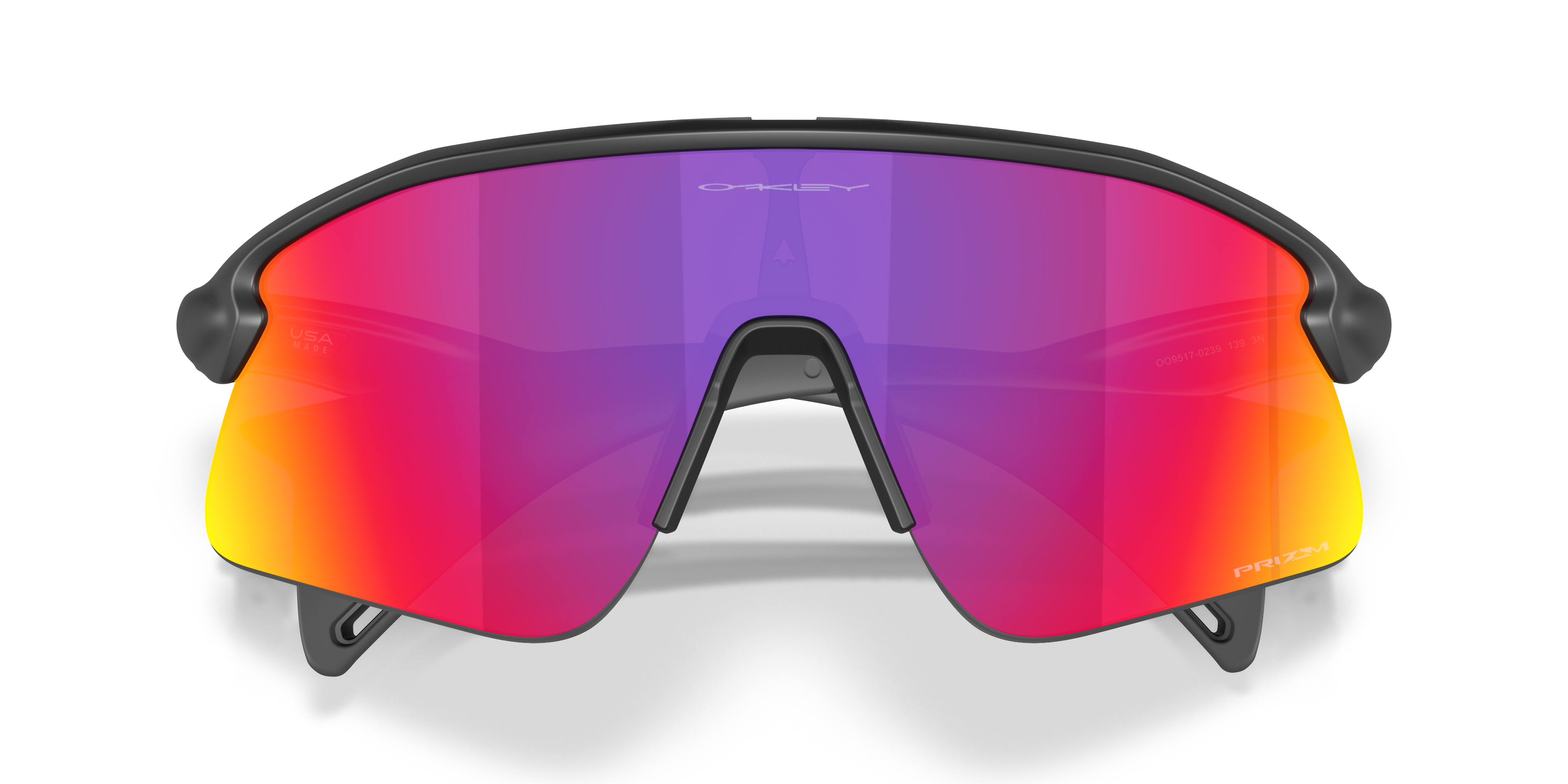 Oakley OO9517 Stunt Devil Rectangle Sunglasses - Grey Smoke