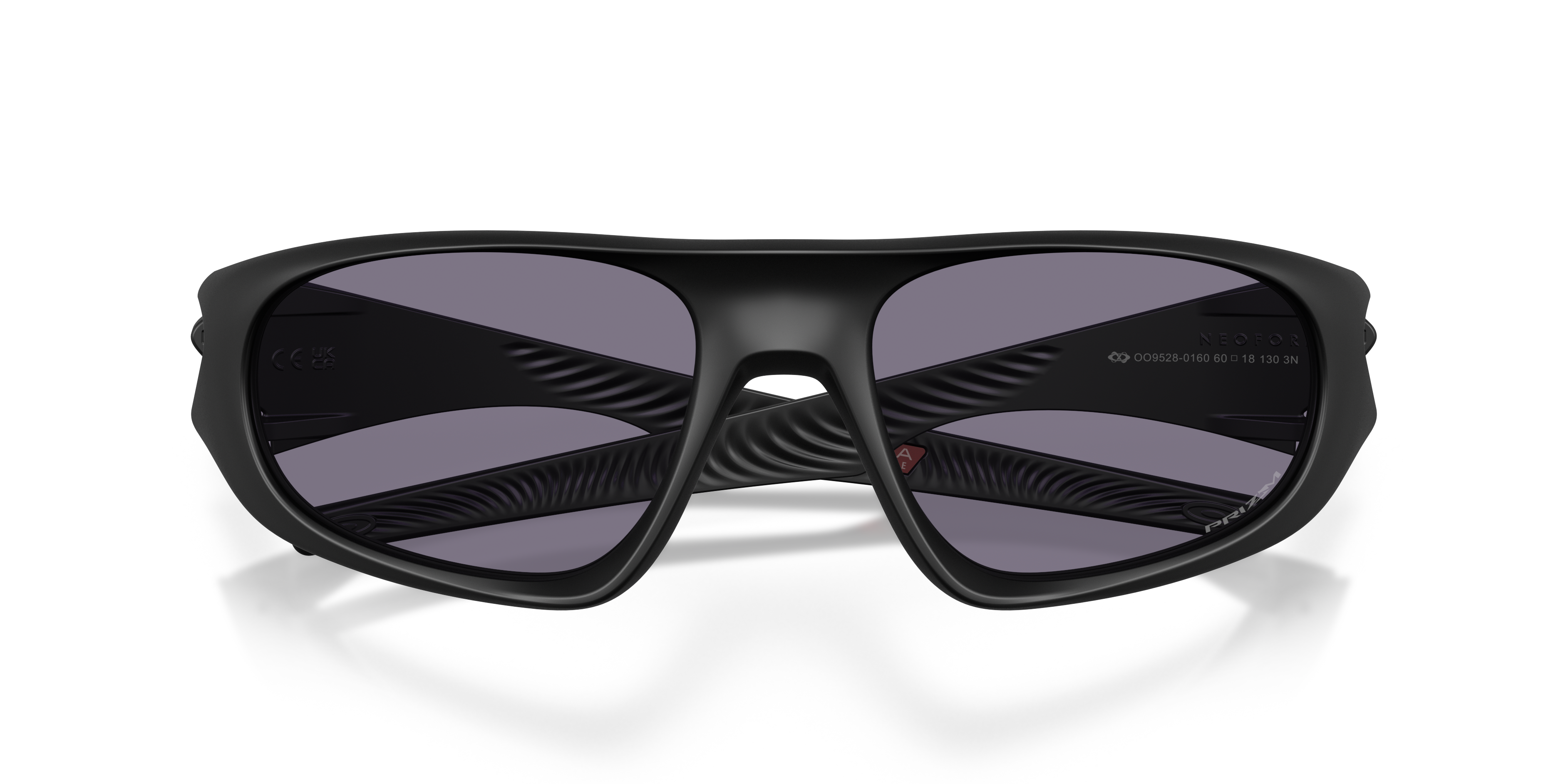 Oakley OO9528 Neoforma Oval Sunglasses - Matte Blue Silver Colorshift