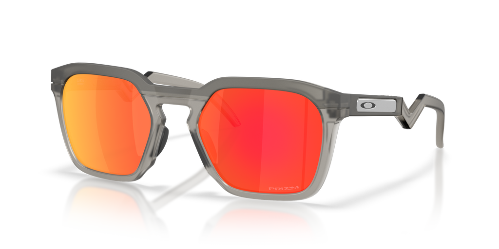 Oakley OO9533 HSTN SQ Square Sunglasses - Matte Grey Smoke
