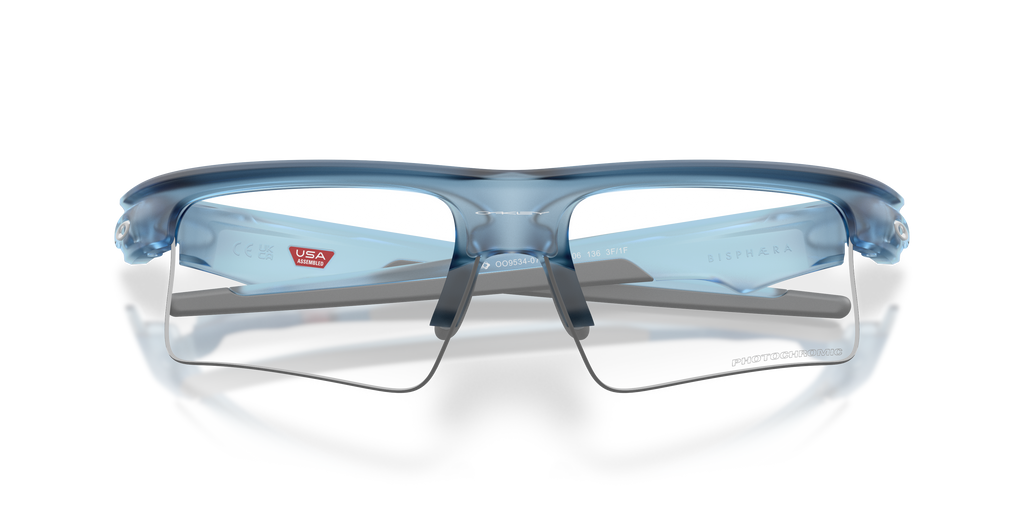 Oakley OO9534 Bisphaera Speed Rectangle Sunglasses - Matte Trans Stonewash