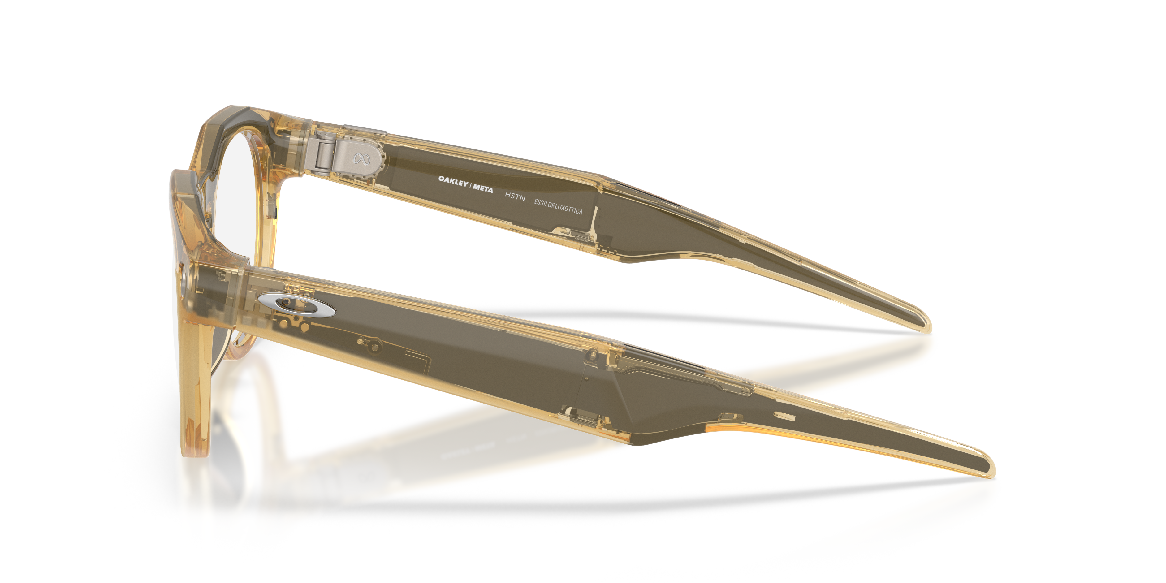 Oakley Oakley Meta HSTN Round Sunglasses - Light Curry
