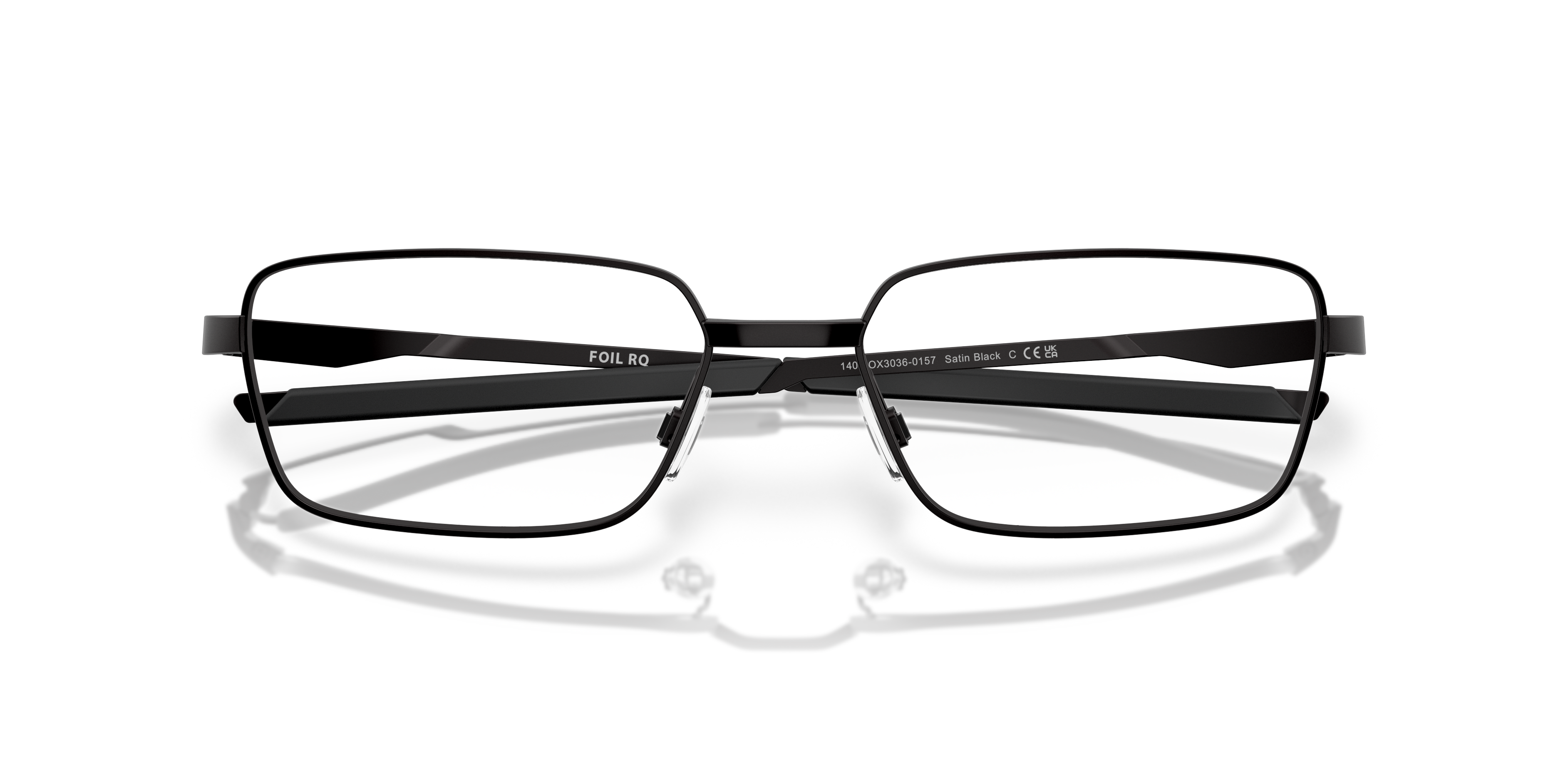 Oakley OX3036 Foil RQ Rectangle Eyeglasses - Satin Black