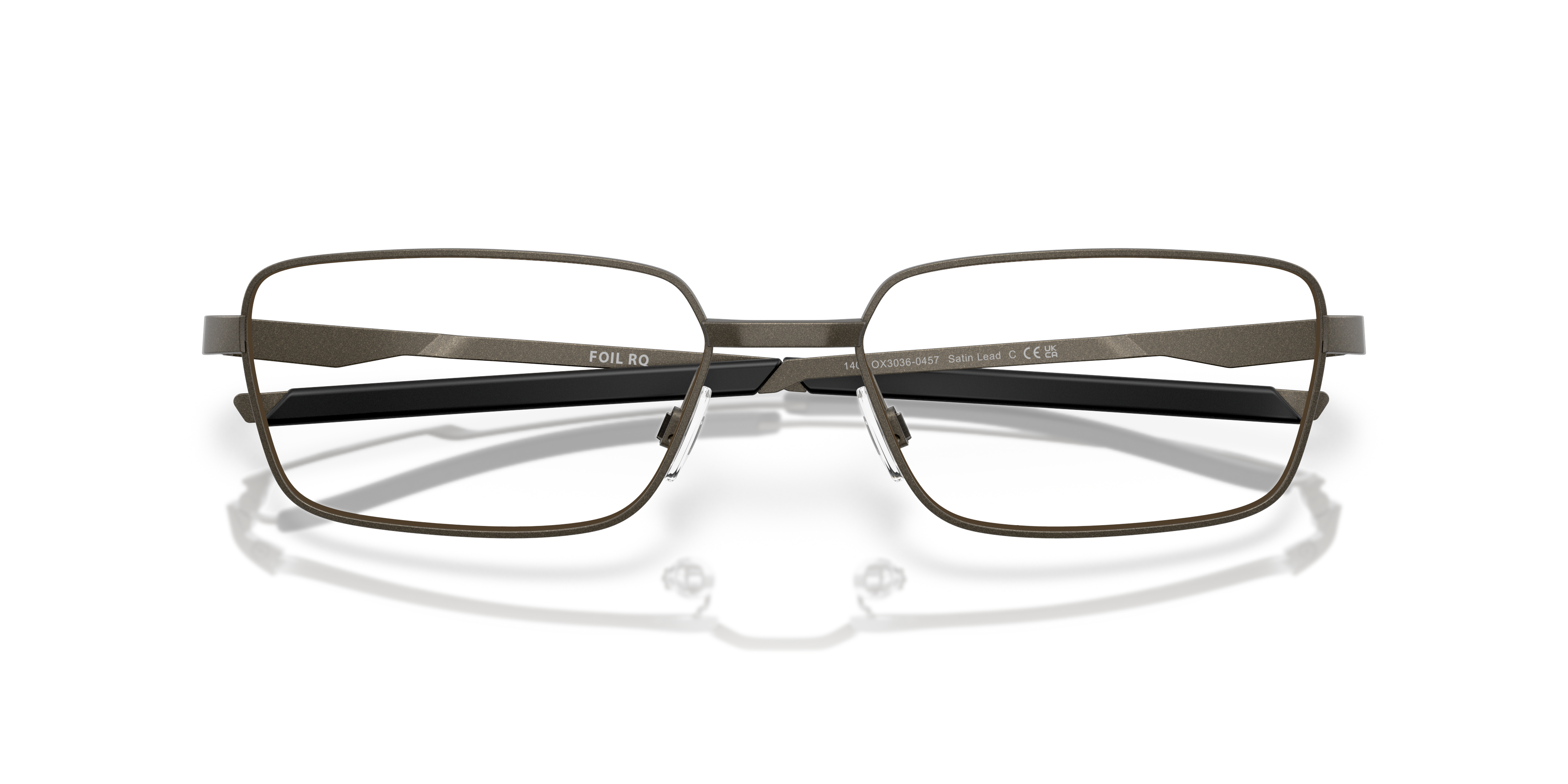 Oakley OX3036 Foil RQ Rectangle Eyeglasses - Satin Lead