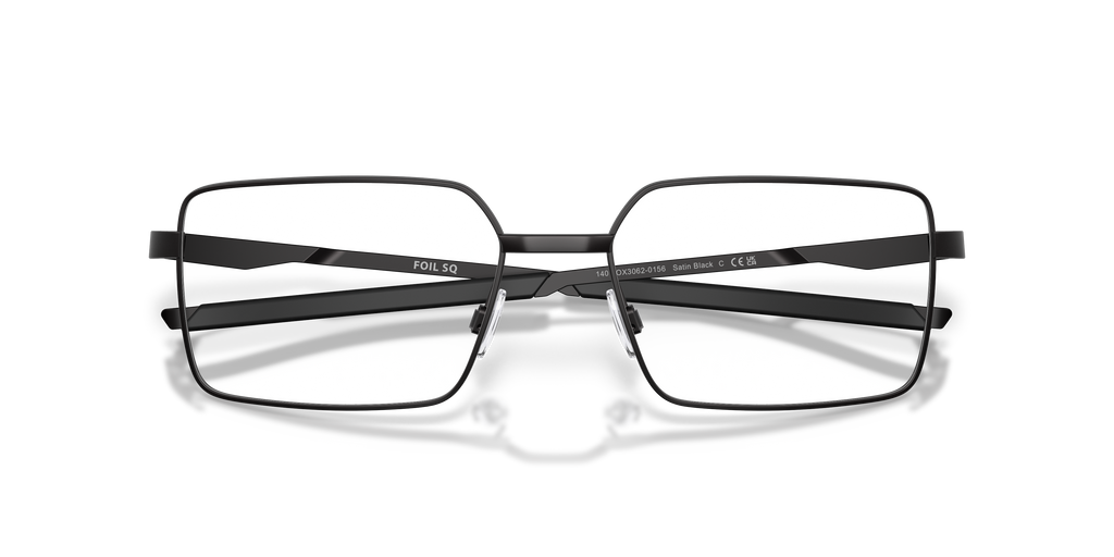 Oakley OX3062 Foil SQ Rectangle Eyeglasses - Satin Black