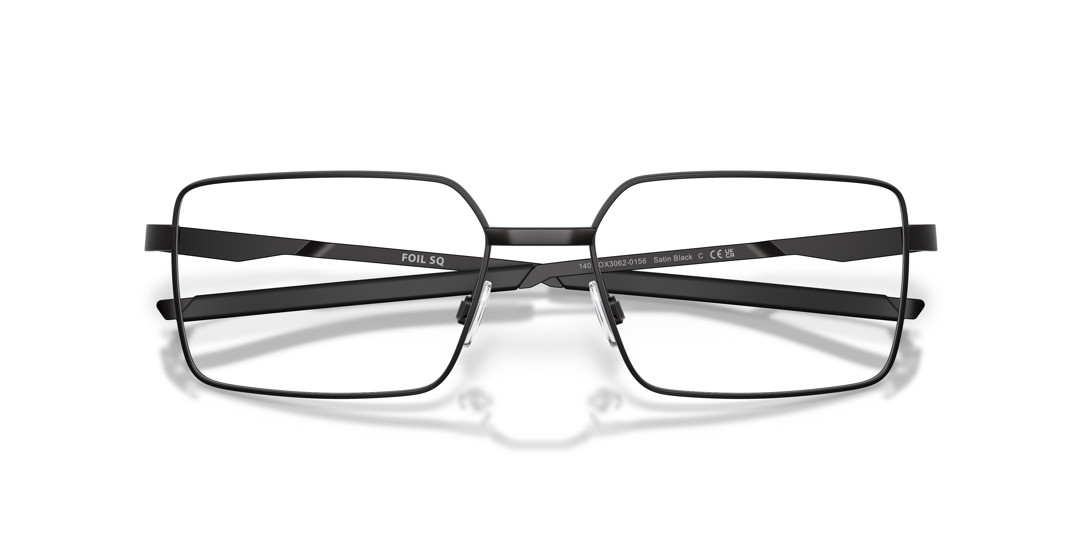 Oakley OX3062 Foil SQ Rectangle Eyeglasses - Satin Black
