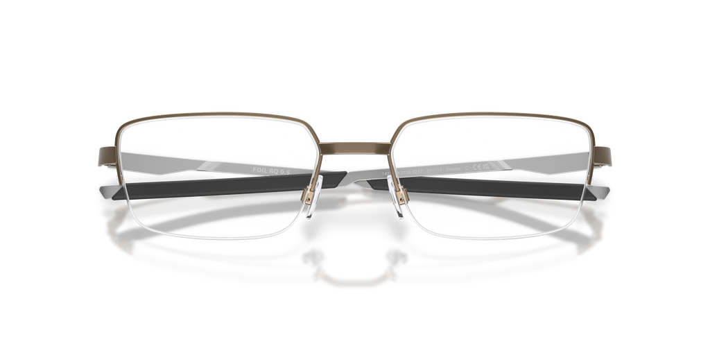 Oakley OX3100 Foil RQ 0.5 Rectangle Eyeglasses - Pewter