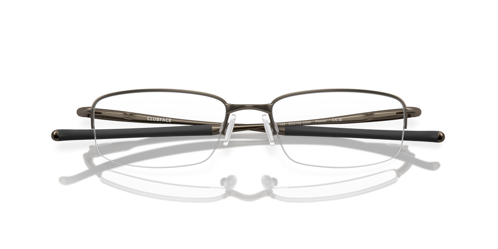 Oakley OX3102 Clubface Rectangle Eyeglasses - Polished Black