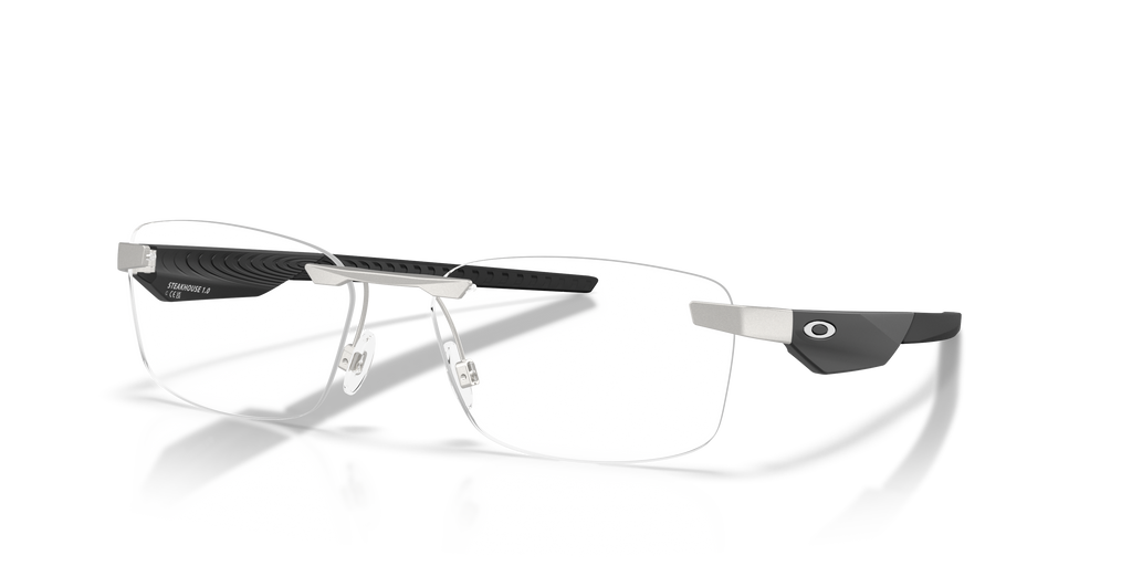 Oakley OX3126 Steakhouse 1.0 Rectangle Eyeglasses - Satin Chrome