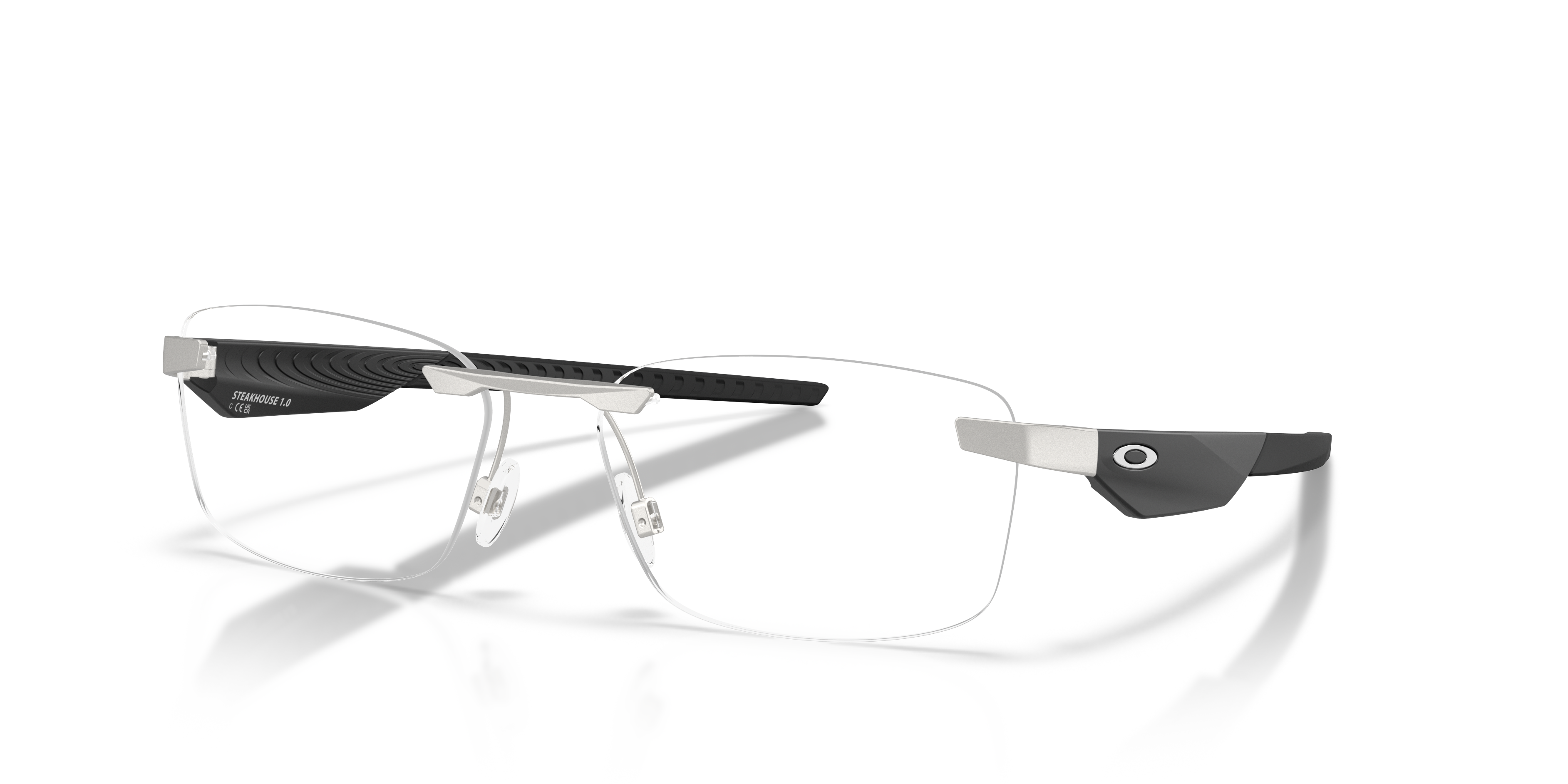 Oakley OX3126 Steakhouse 1.0 Rectangle Eyeglasses - Satin Chrome