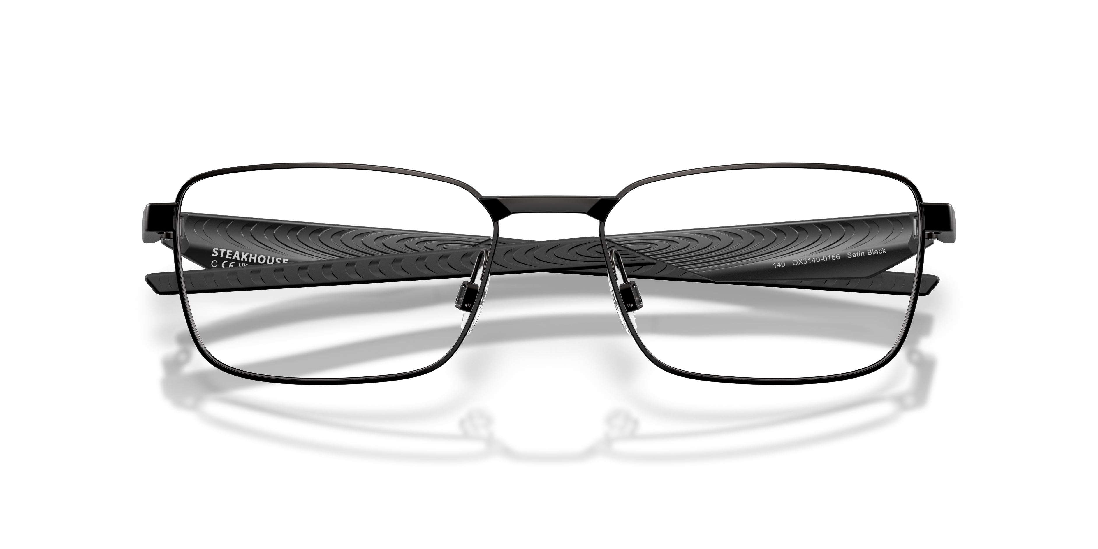 Oakley OX3140 Steakhouse Rectangle Eyeglasses - Satin Light Steel