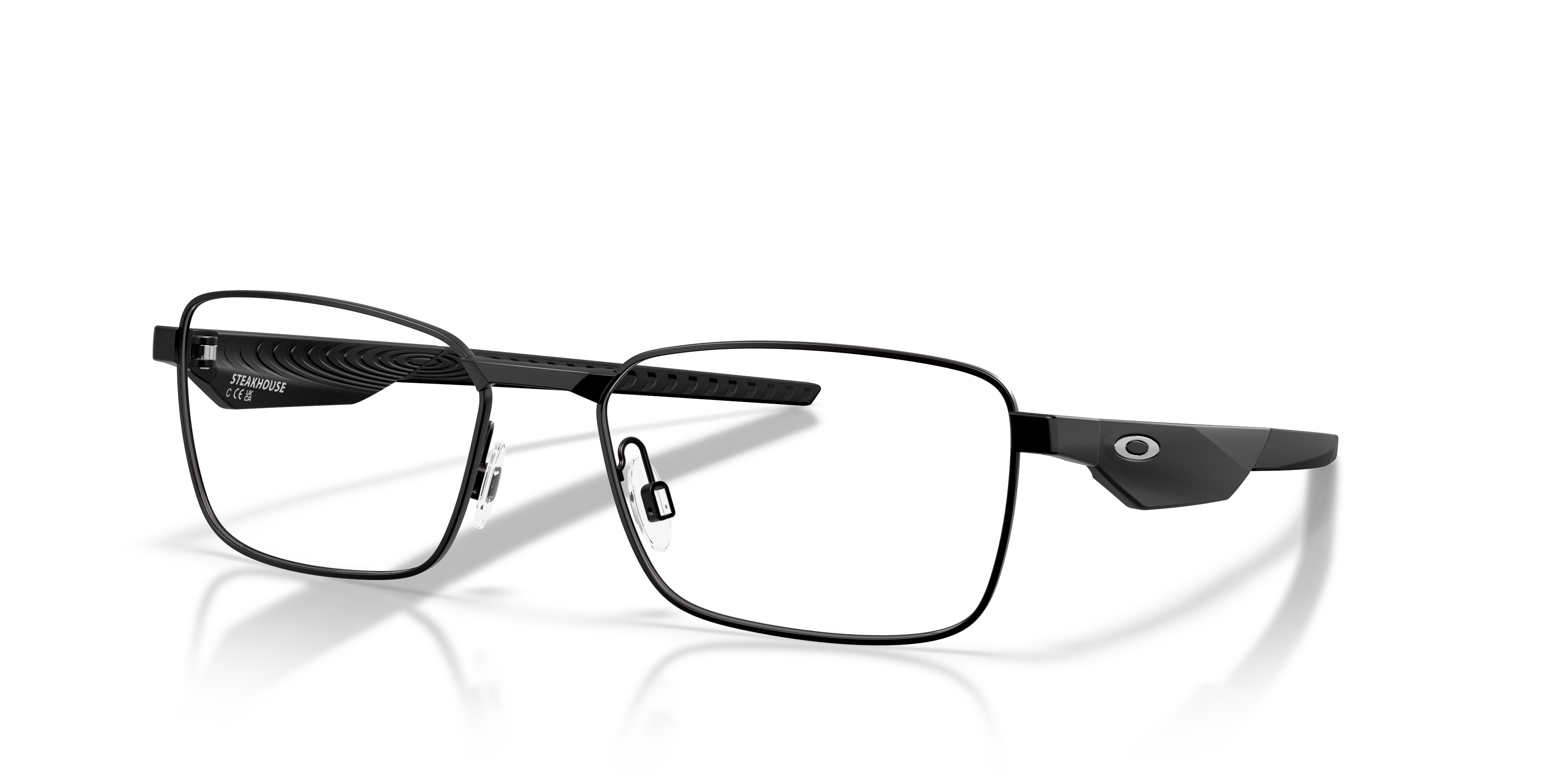 Oakley OX3140 Steakhouse Rectangle Eyeglasses - Satin Lead