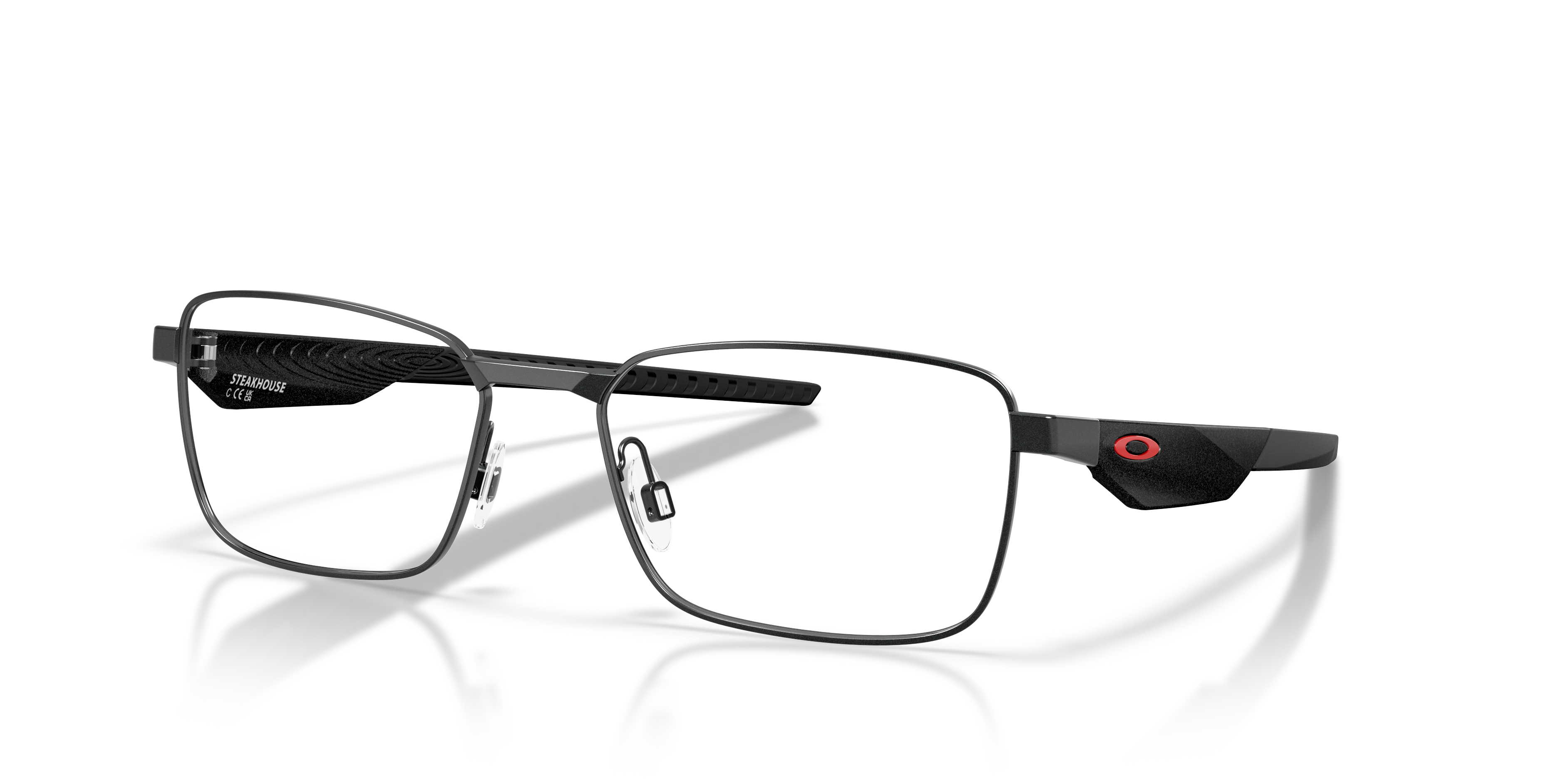 Oakley OX3140 Steakhouse Rectangle Eyeglasses - Satin Light Steel