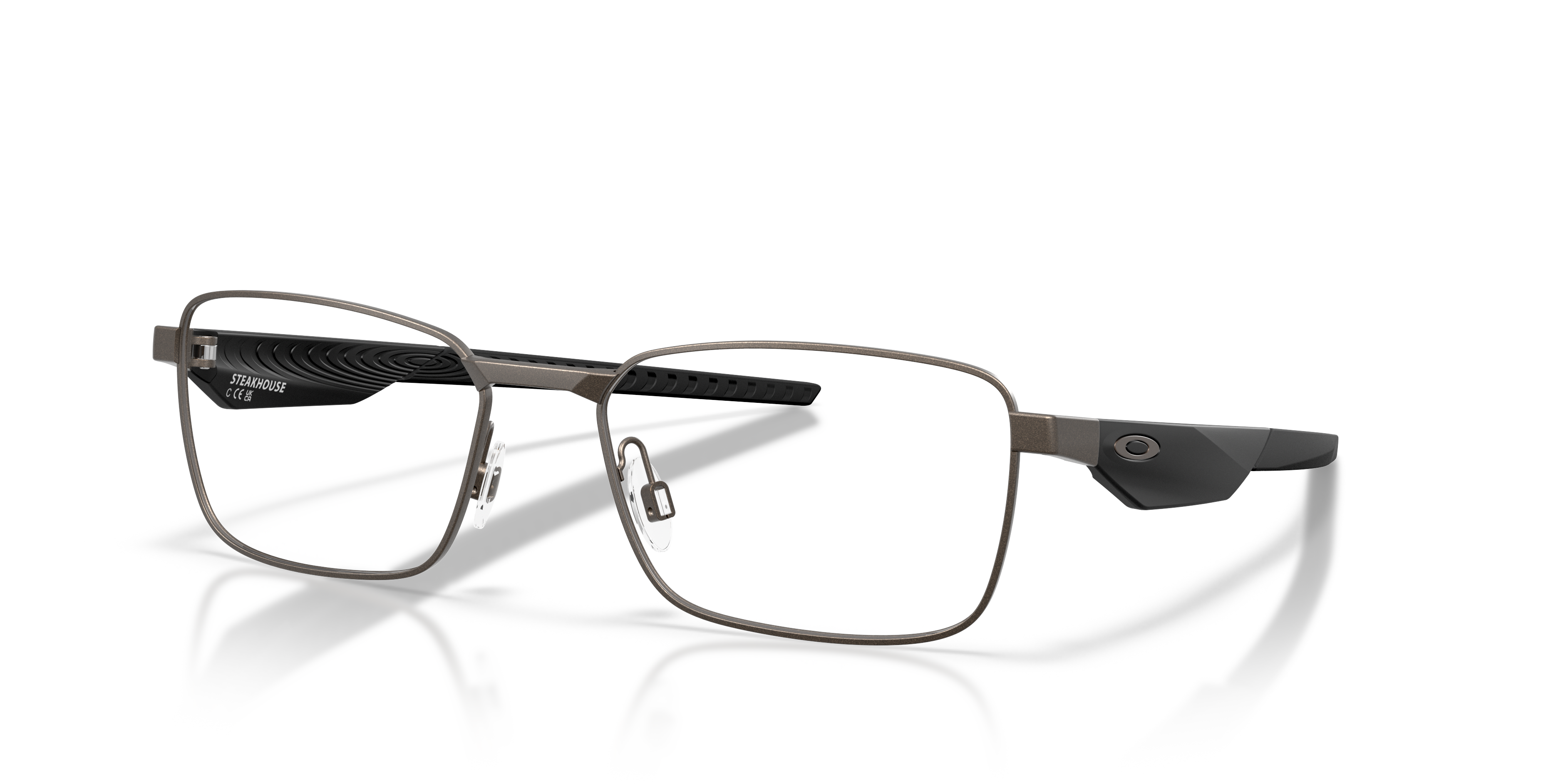 Oakley OX3140 Steakhouse Rectangle Eyeglasses - Satin Light Steel