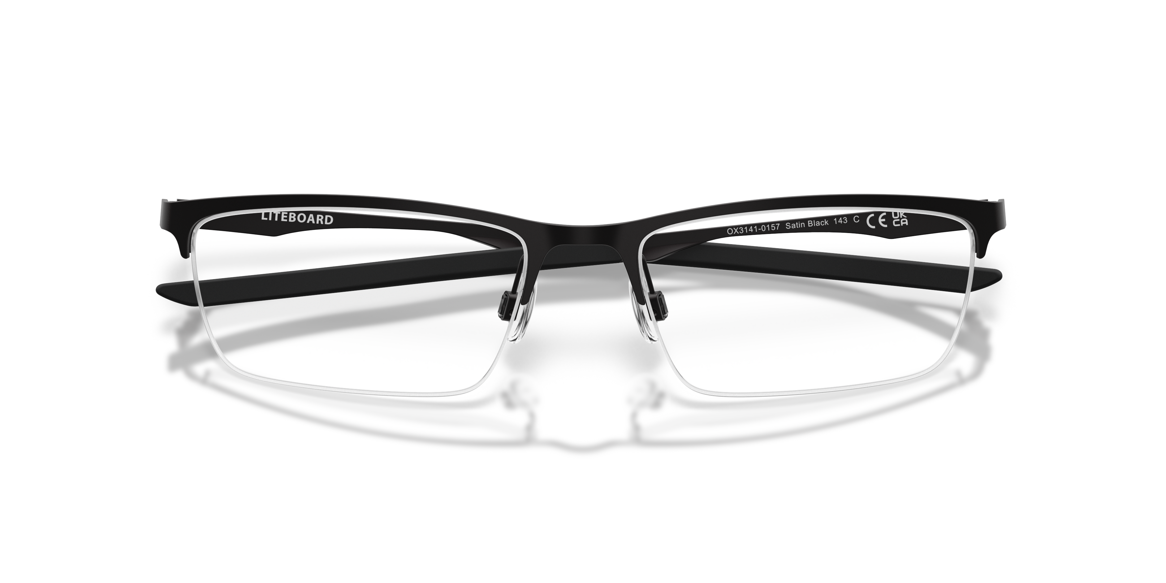 Oakley OX3141 Liteboard Rectangle Eyeglasses - Matte Gunmetal