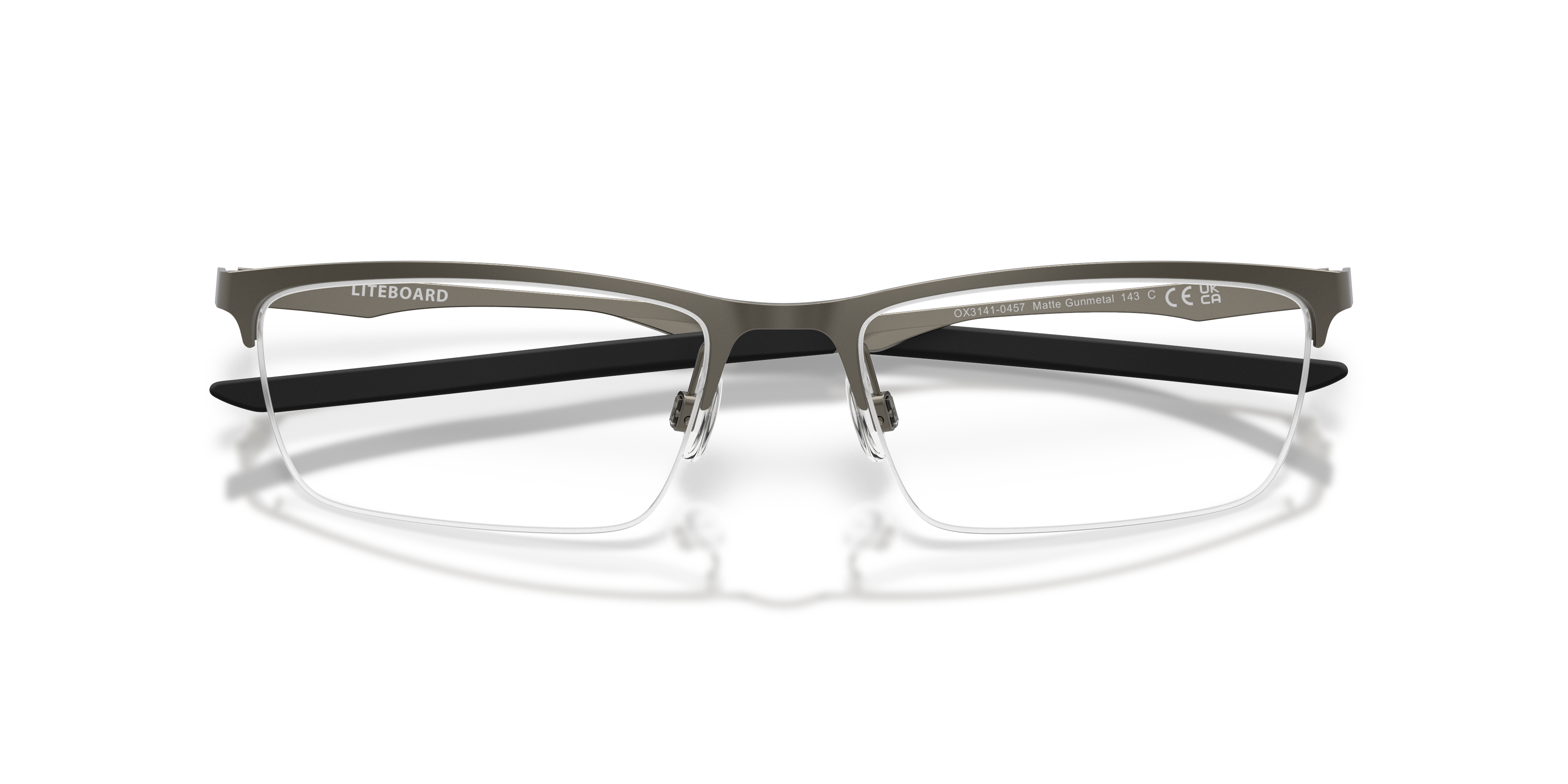 Oakley OX3141 Liteboard Rectangle Eyeglasses - Matte Gunmetal