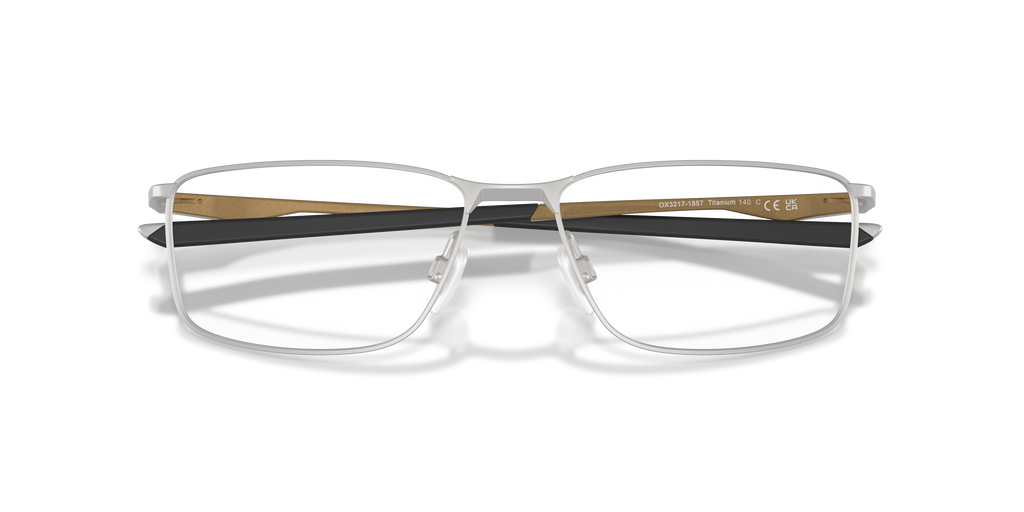 Oakley OX3217 Socket 5.0 Alloy Collection Rectangle Eyeglasses - Titanium