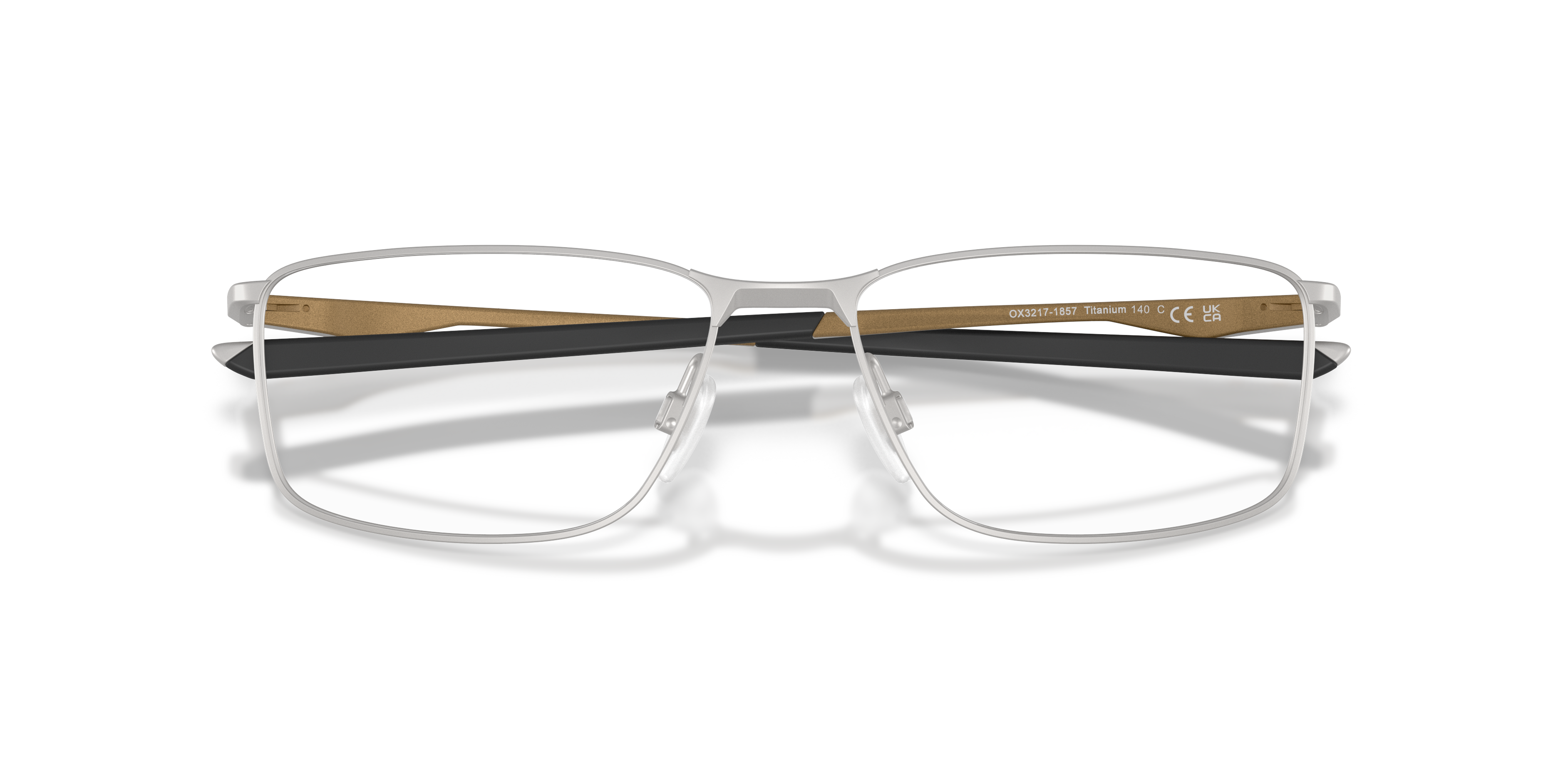 Oakley OX3217 Socket 5.0 Alloy Collection Rectangle Eyeglasses - Titanium