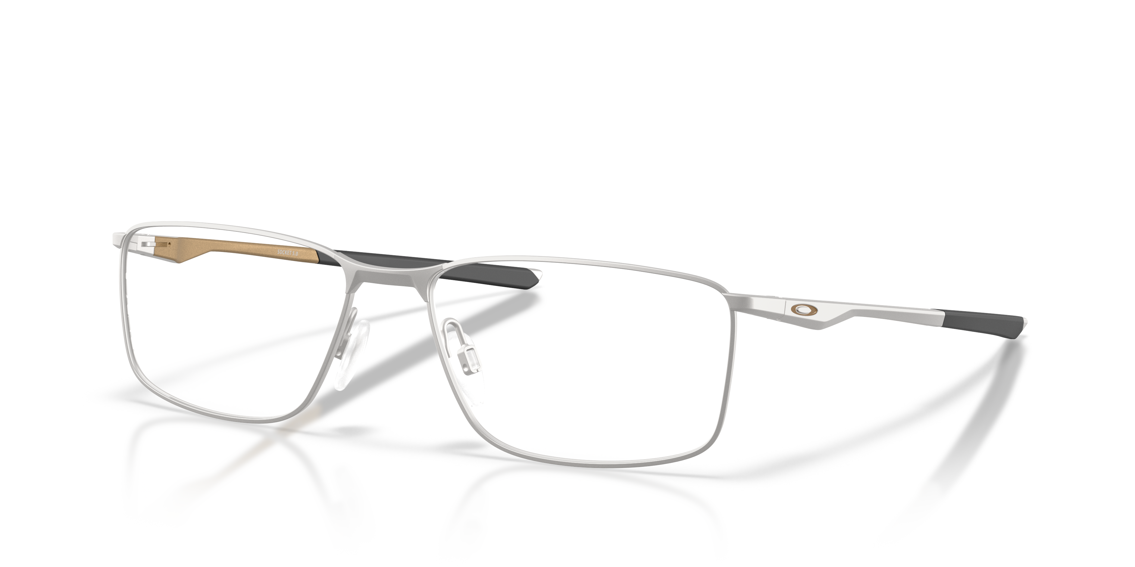 Oakley OX3217 Socket 5.0 Alloy Collection Rectangle Eyeglasses - Titanium