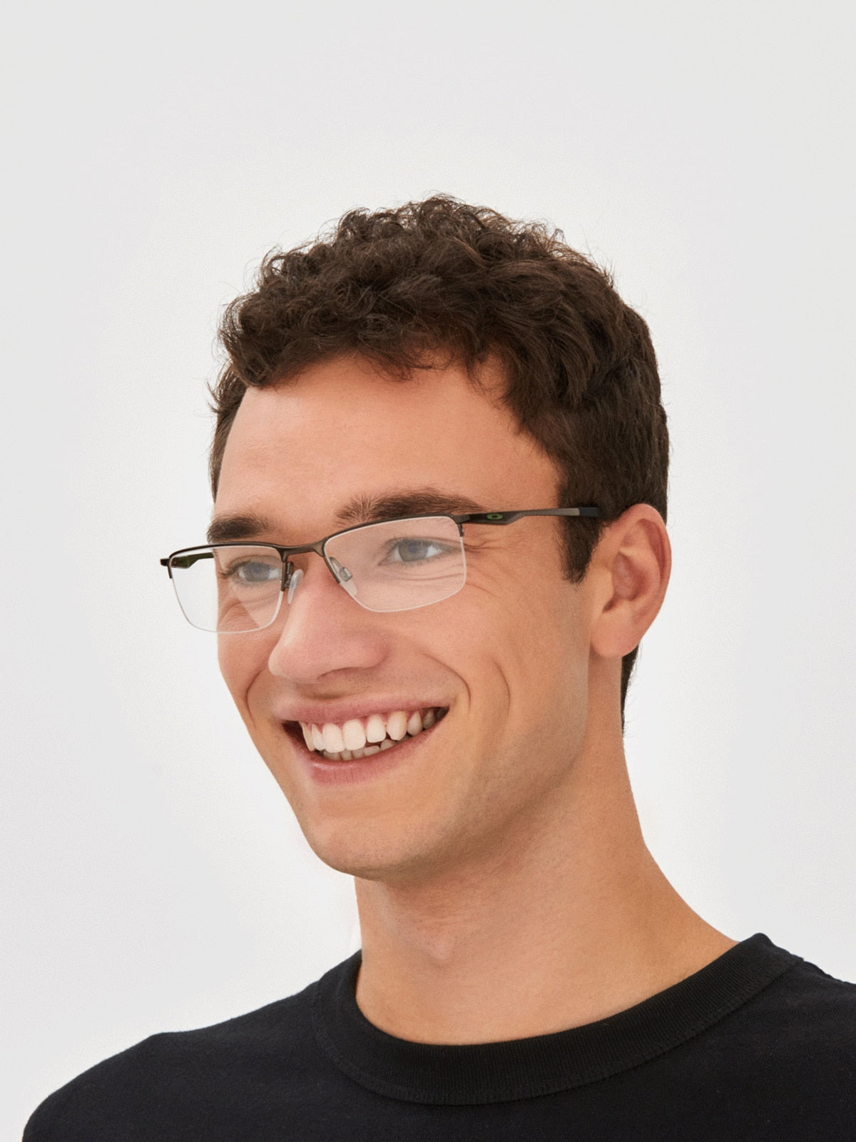 Oakley OX3218 Socket 5.5 Rectangle Eyeglasses - Satin Pewter
