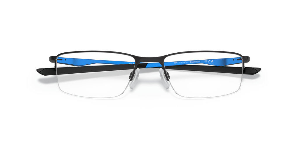 Oakley OX3218 Socket 5.5 Cobalt Collection Rectangle Eyeglasses - Satin Black
