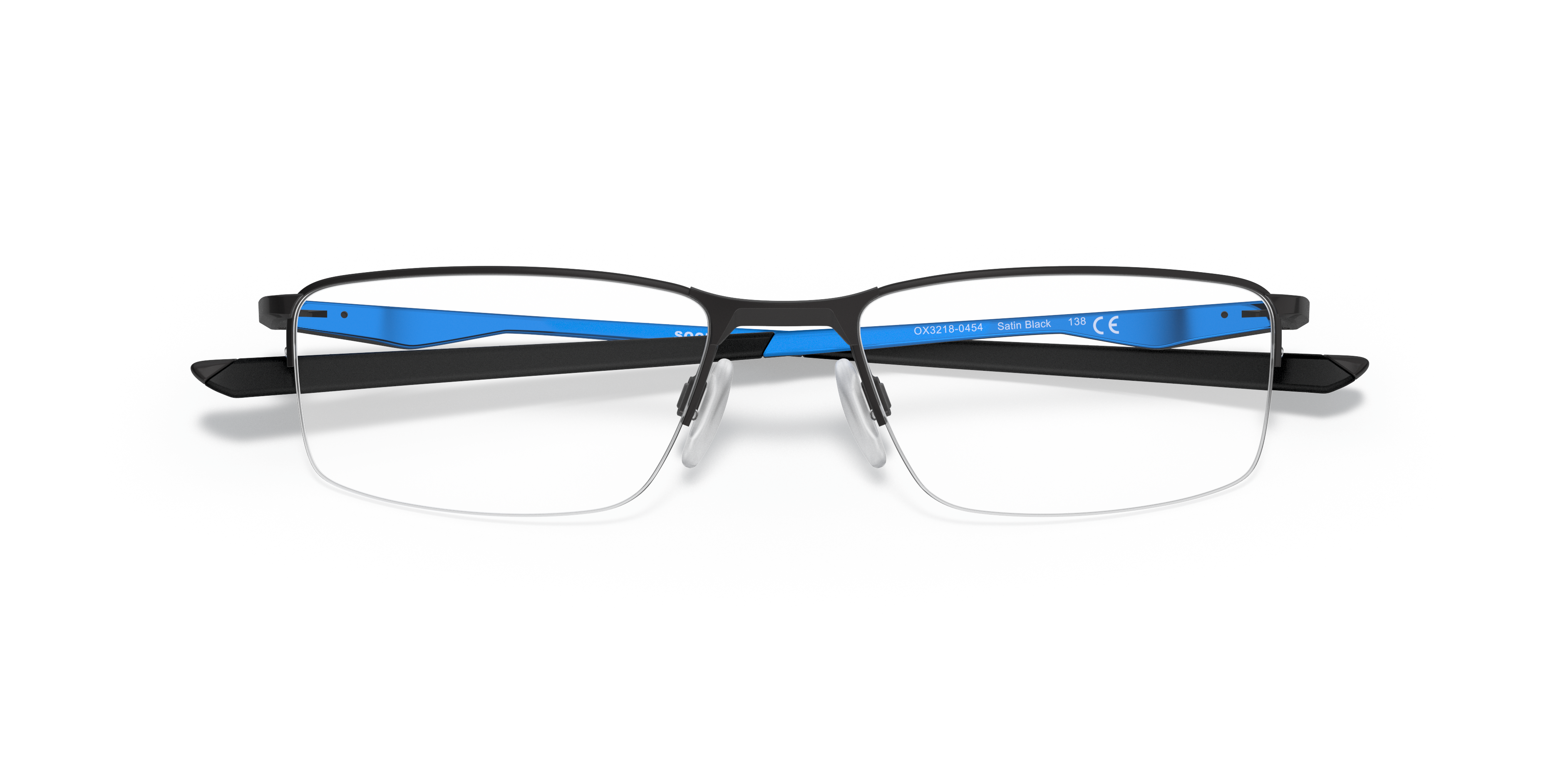 Oakley OX3218 Socket 5.5 Cobalt Collection Rectangle Eyeglasses - Satin Black