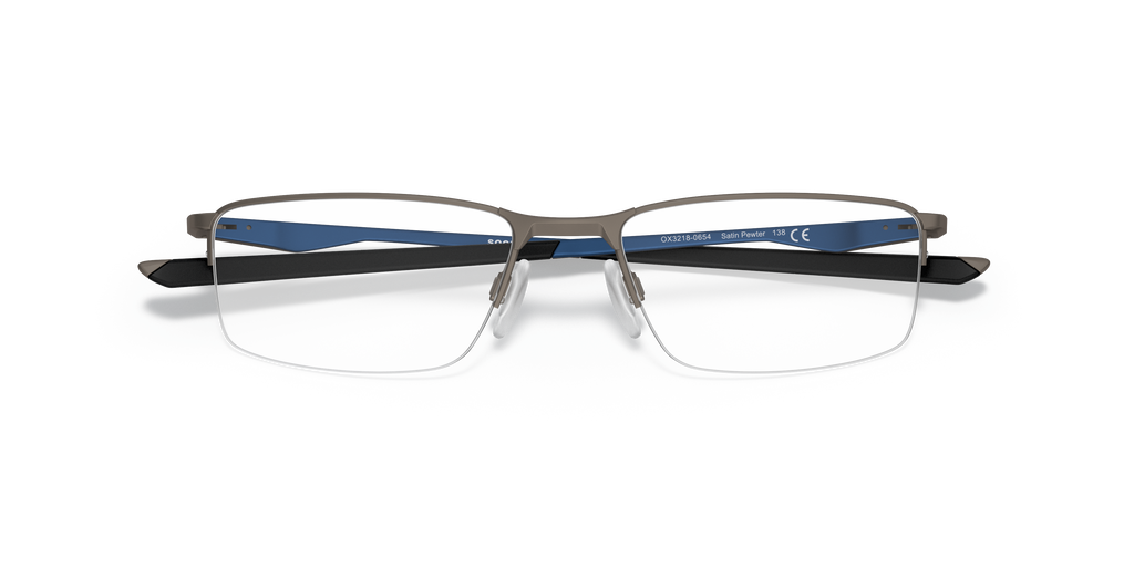 Oakley OX3218 Socket 5.5 Rectangle Eyeglasses - Satin Pewter