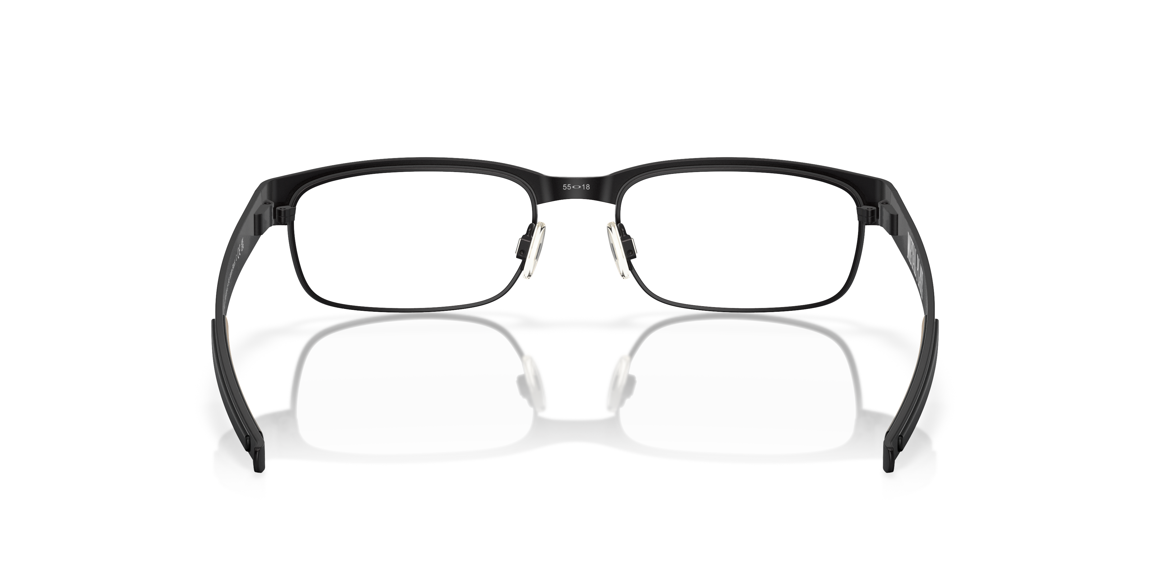 Oakley OX5038 Metal Plate Rectangle Eyeglasses - Matte Black