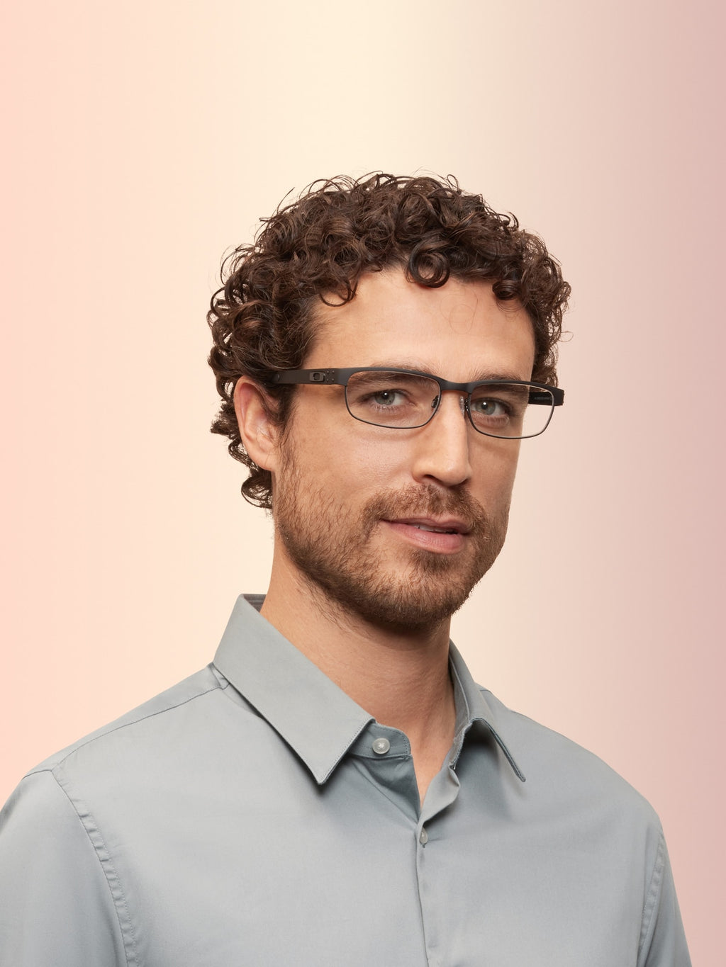 Oakley OX5038 Metal Plate Rectangle Eyeglasses - Matte Black