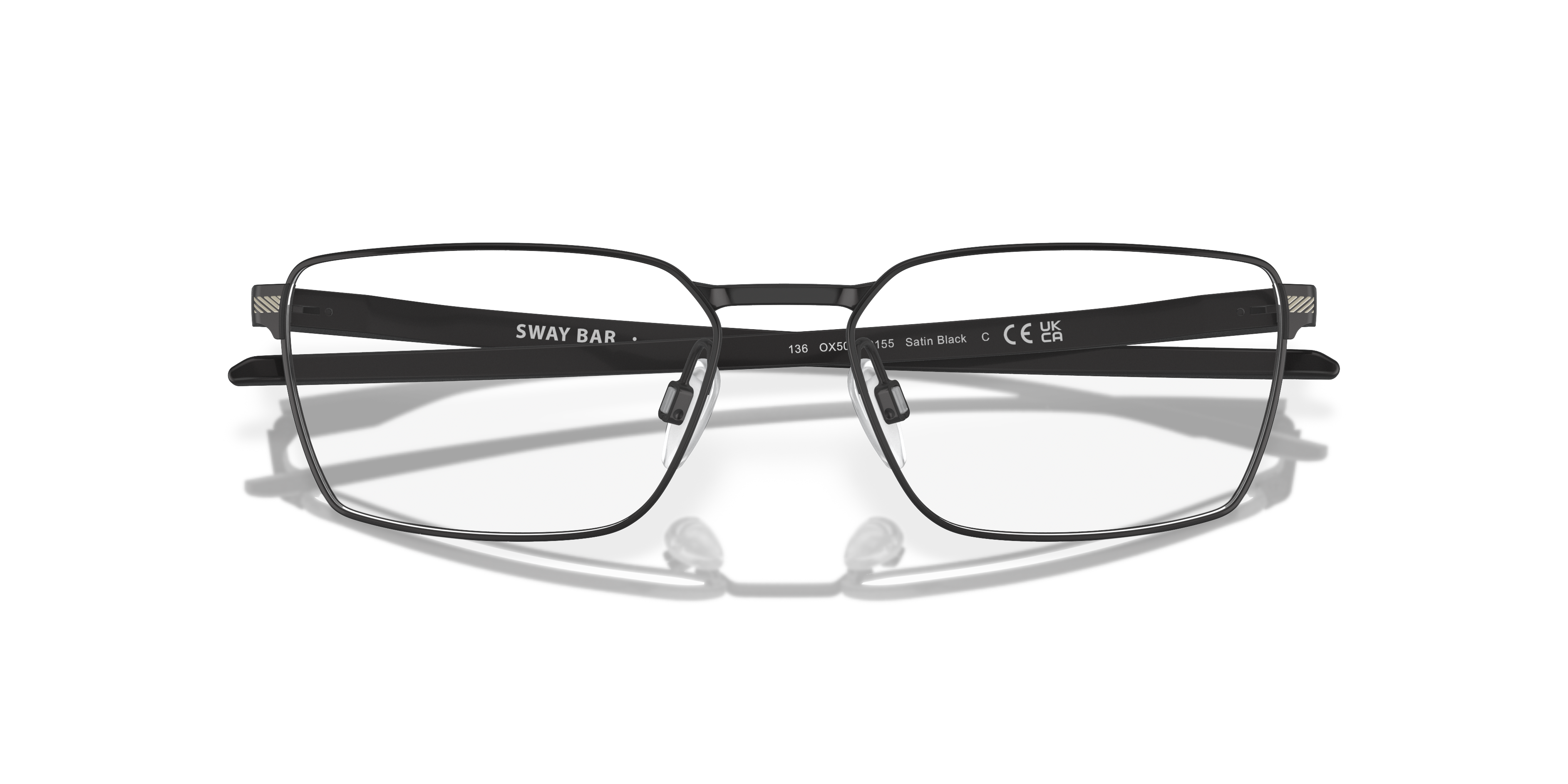 Oakley OX5078 Sway Bar Rectangle Eyeglasses - Satin Black
