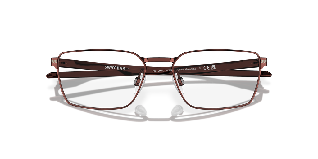 Oakley OX5078 Sway Bar Rectangle Eyeglasses - Brushed Grenache