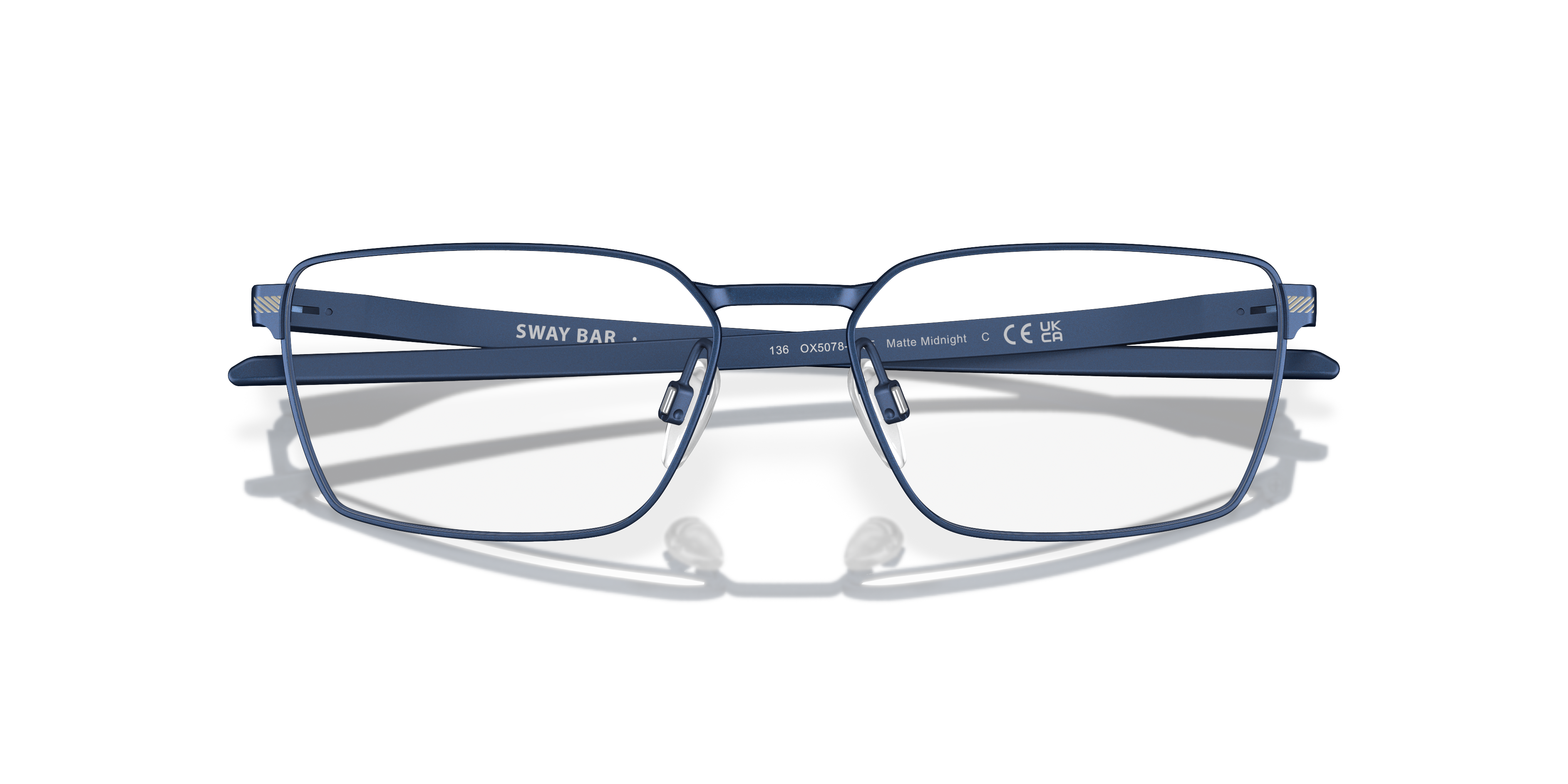 Oakley OX5078 Sway Bar Rectangle Eyeglasses - Matte Midnight