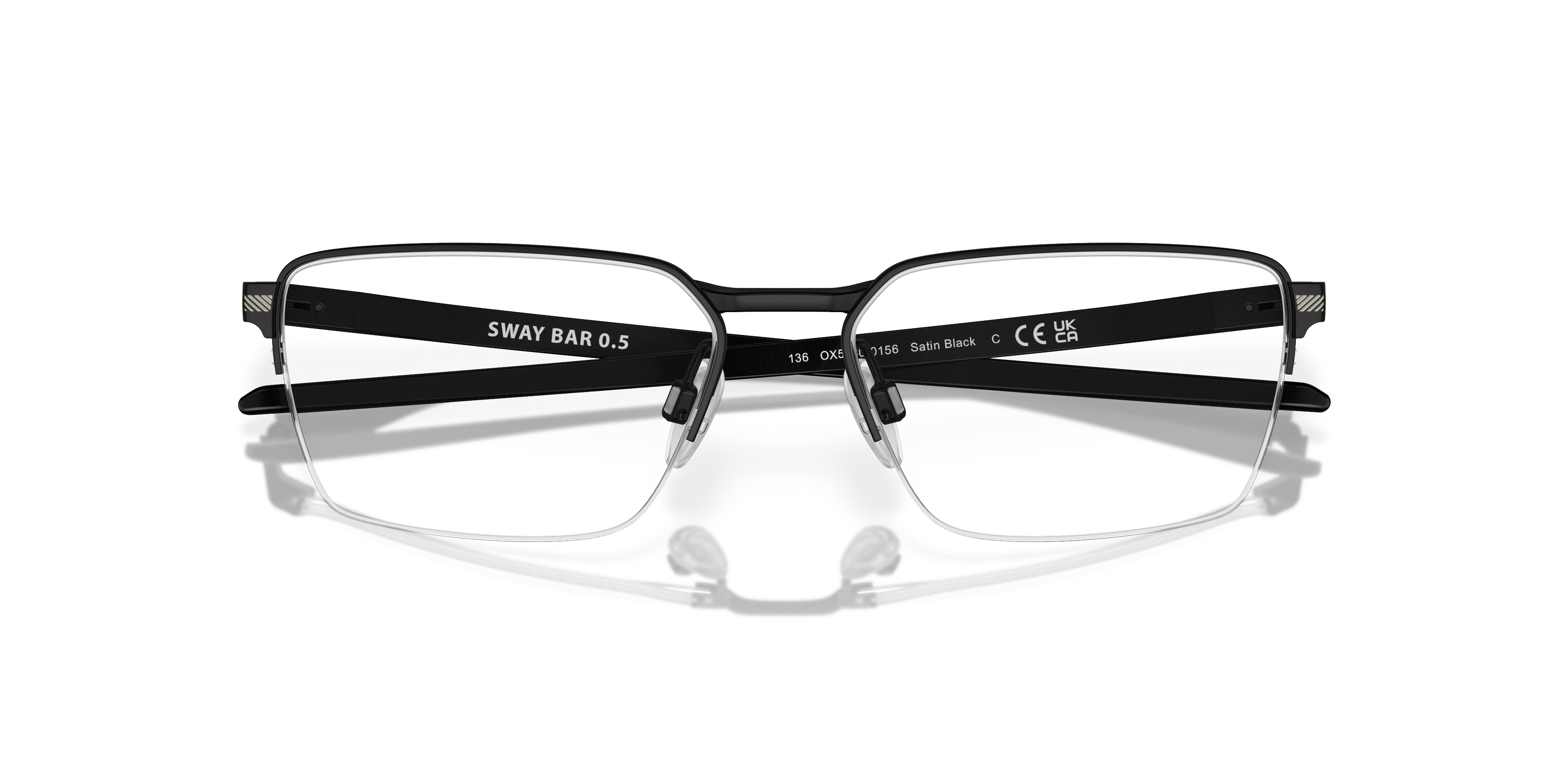 Oakley OX5080 Sway Bar 0.5 Rectangle Eyeglasses - Matte Midnight